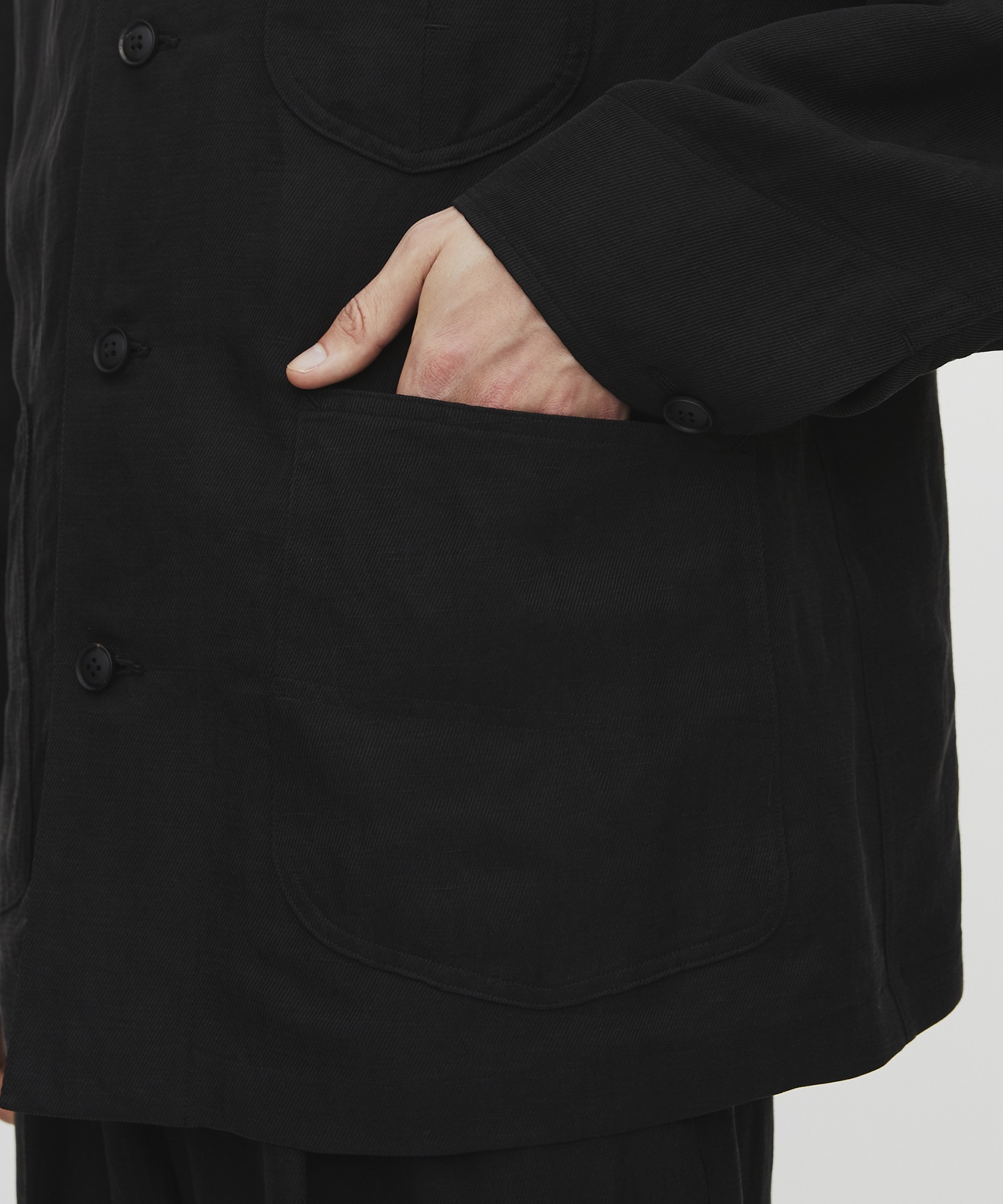 〈残りわずか｜再入荷なし〉VINTAGE SILK LINEN カバーオール