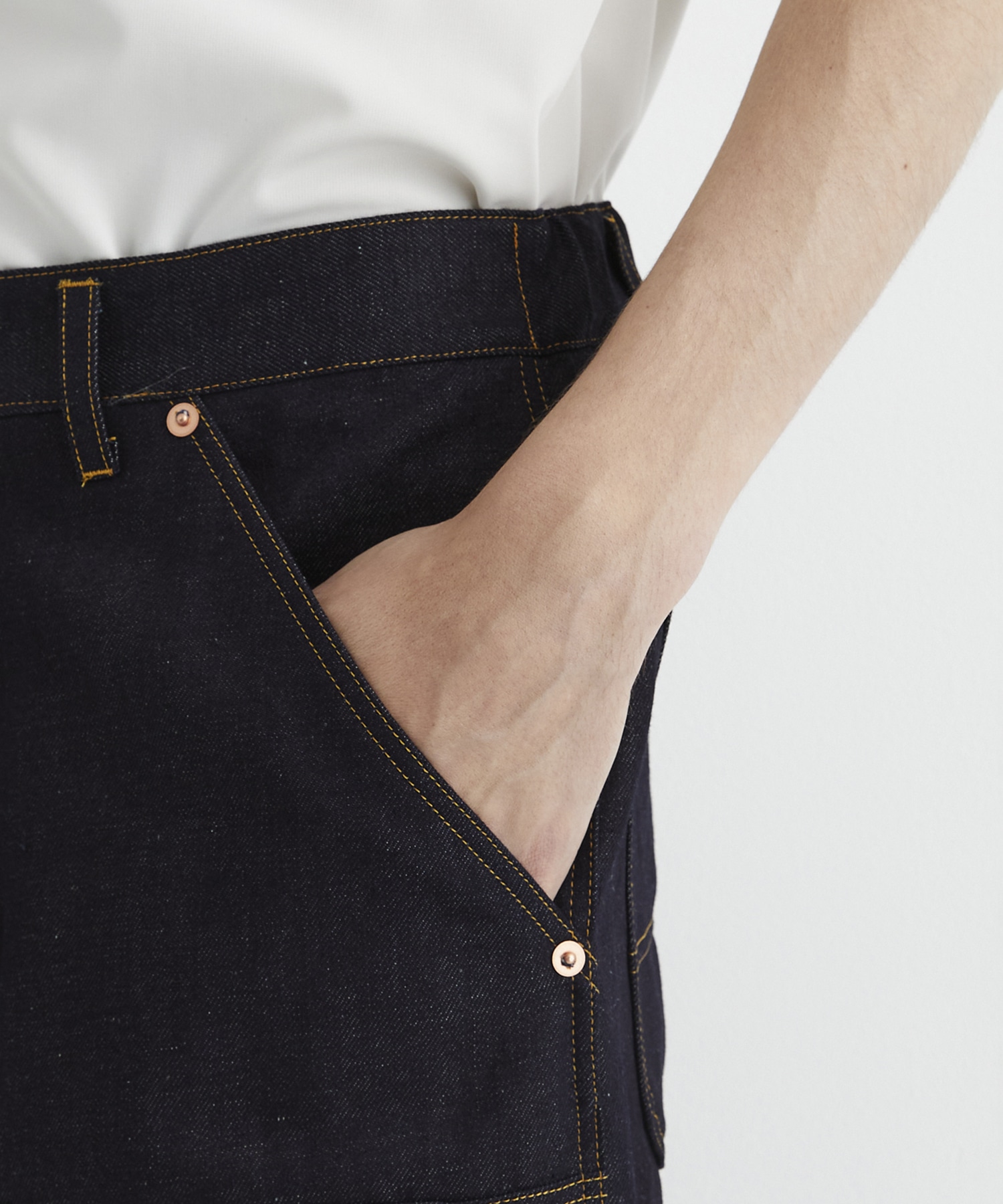 9.5oz LINEN DENIM ペインターパンツ