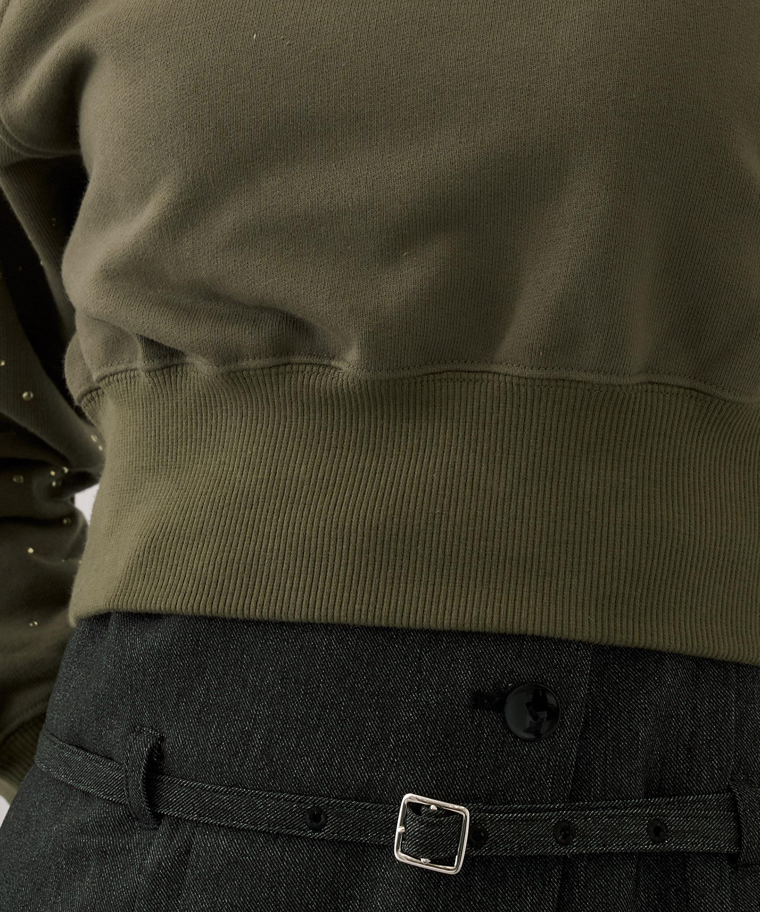 ラインストーンショートプルオーバー