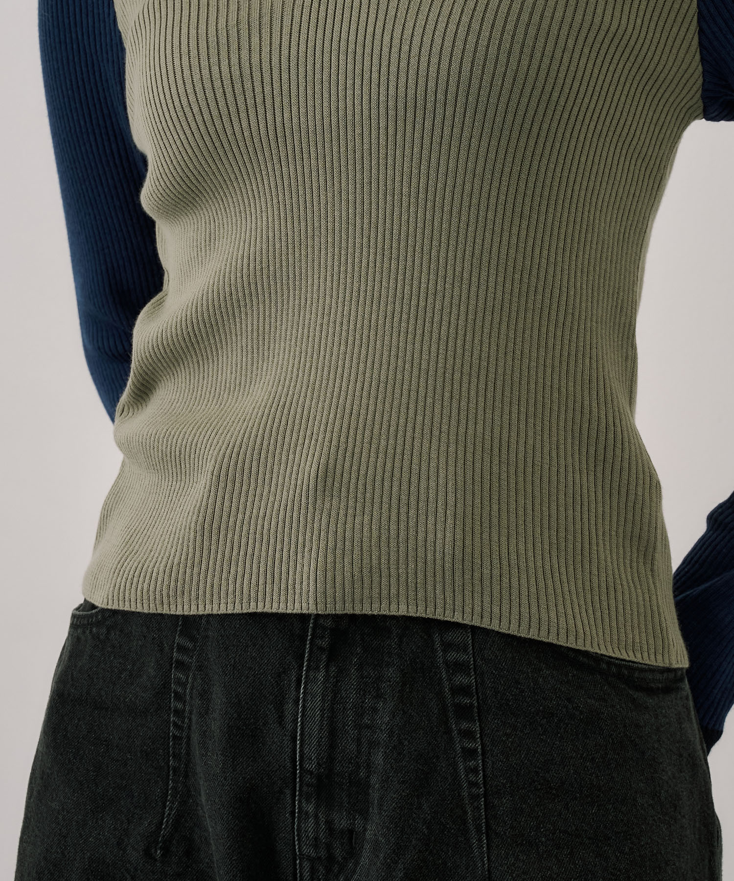 キュプラコットンニットポロ