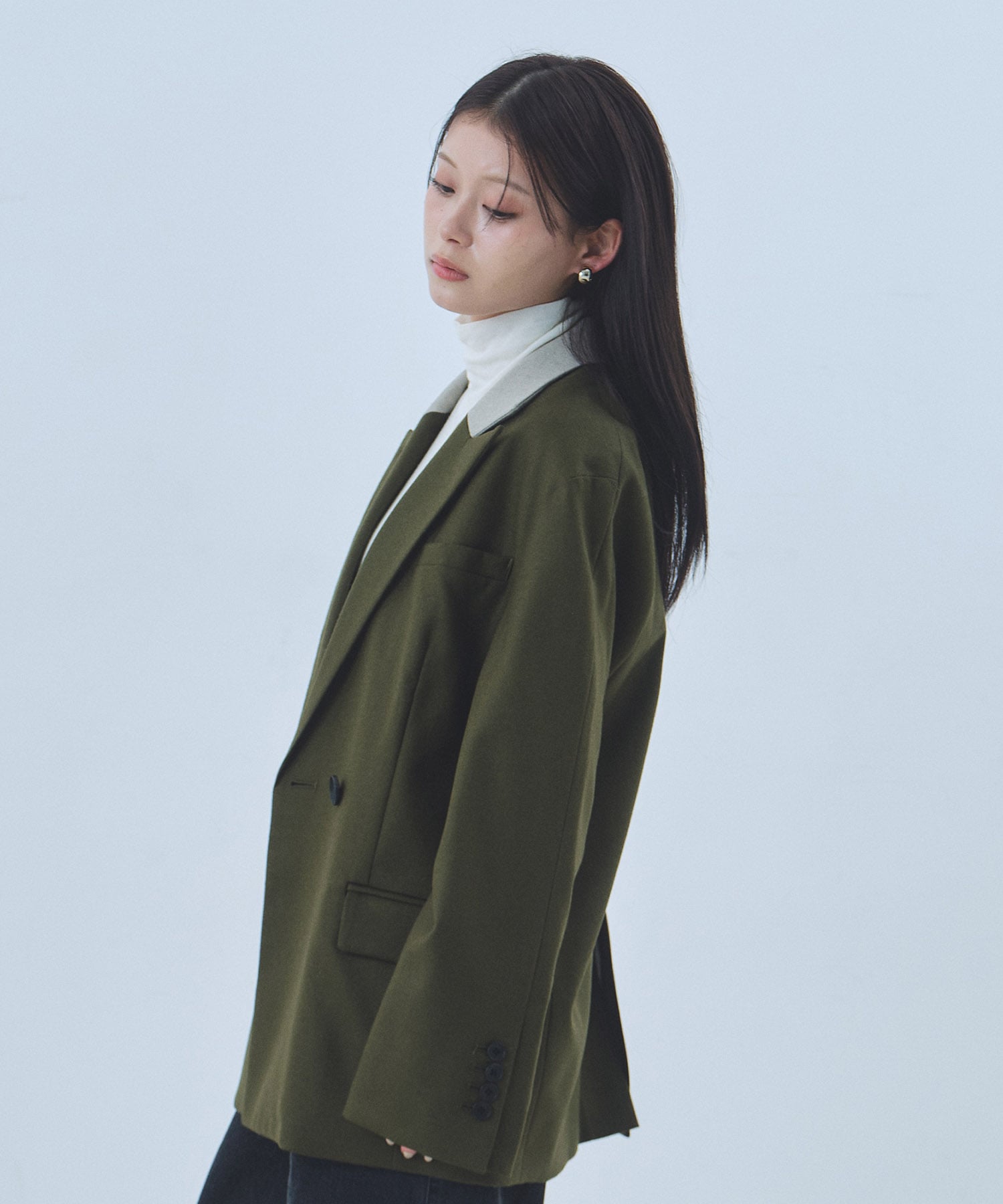 〈残りわずか〉ラペルポイントテーラードジャケット