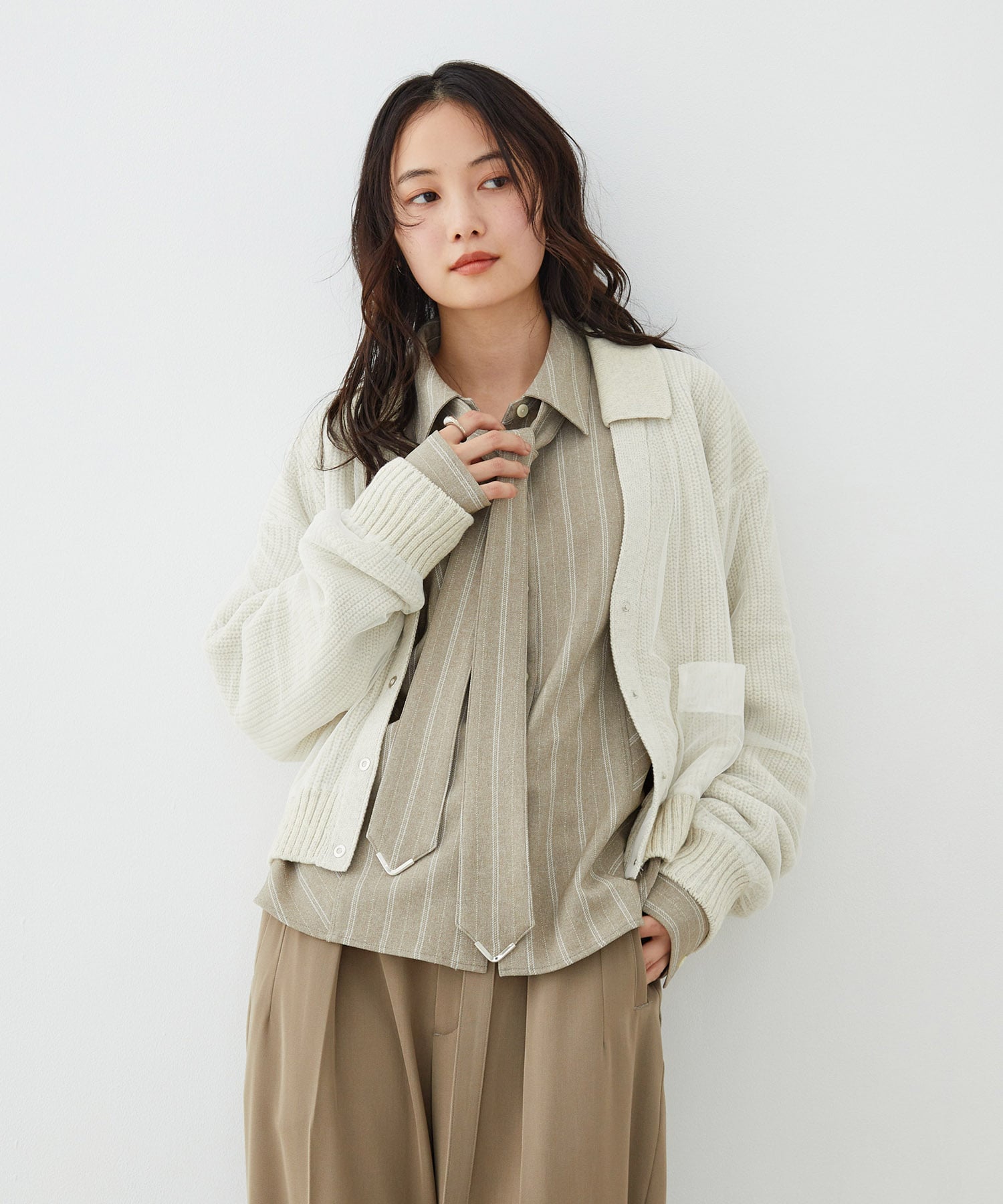 【再入荷】コーナーチップボウタイシャツ