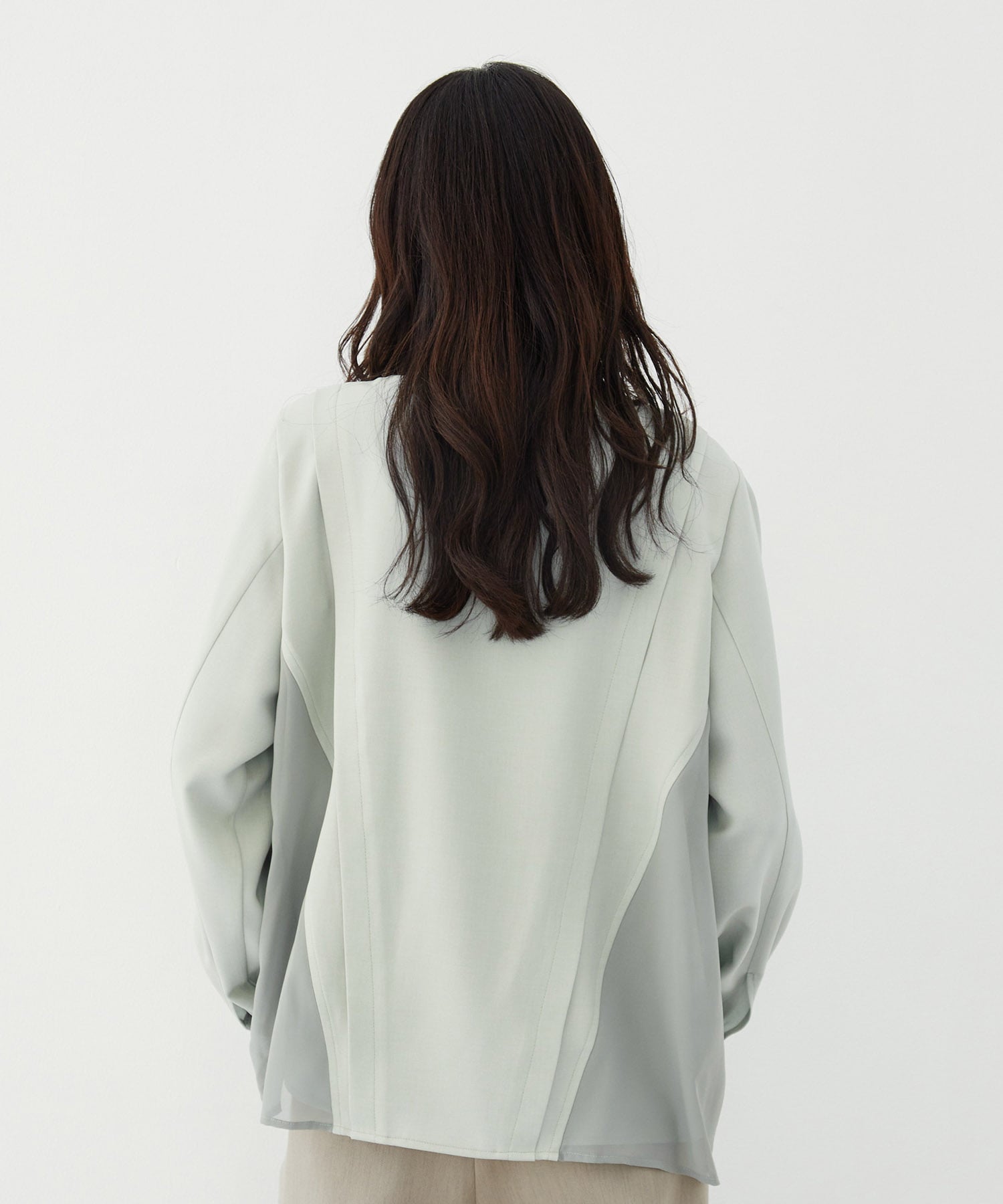 【限定30着｜WEB限定カラー】シアーレイヤーブラウス