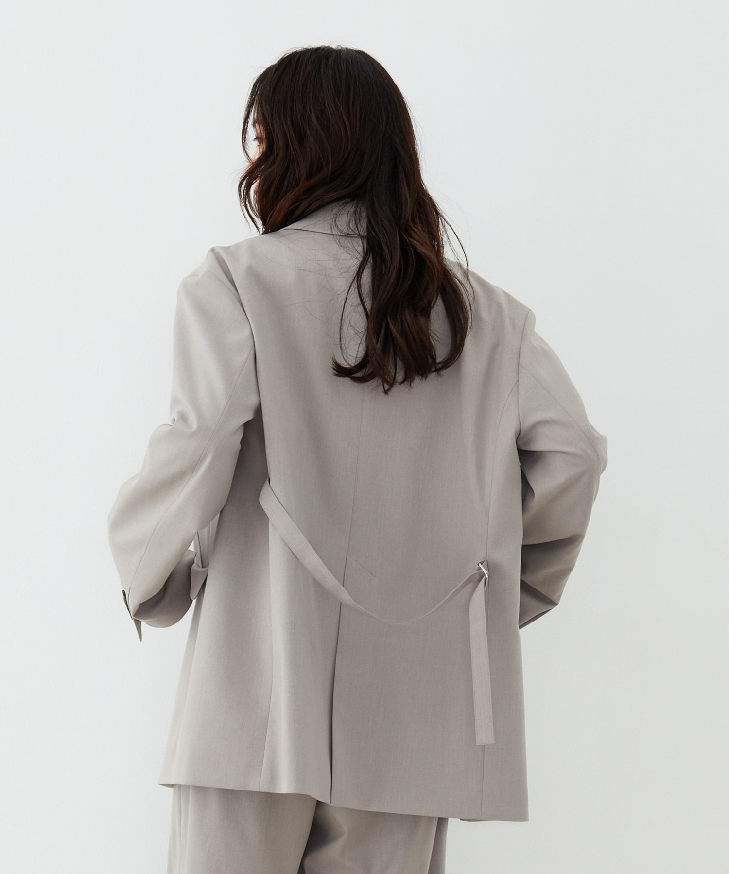 【セットアップ対応】アシメストリングテーラードジャケット