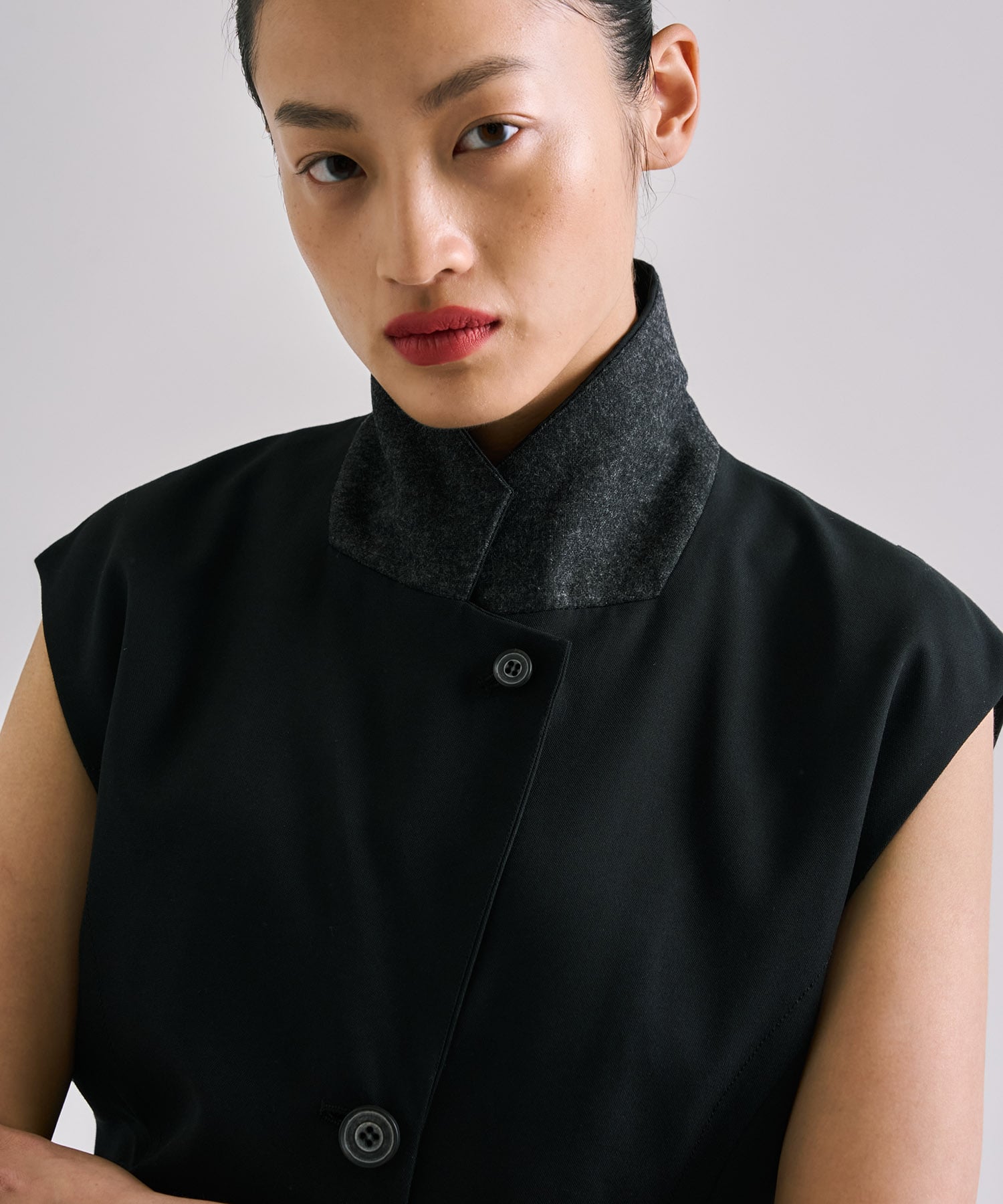 French Sleeve Tailored Gilet