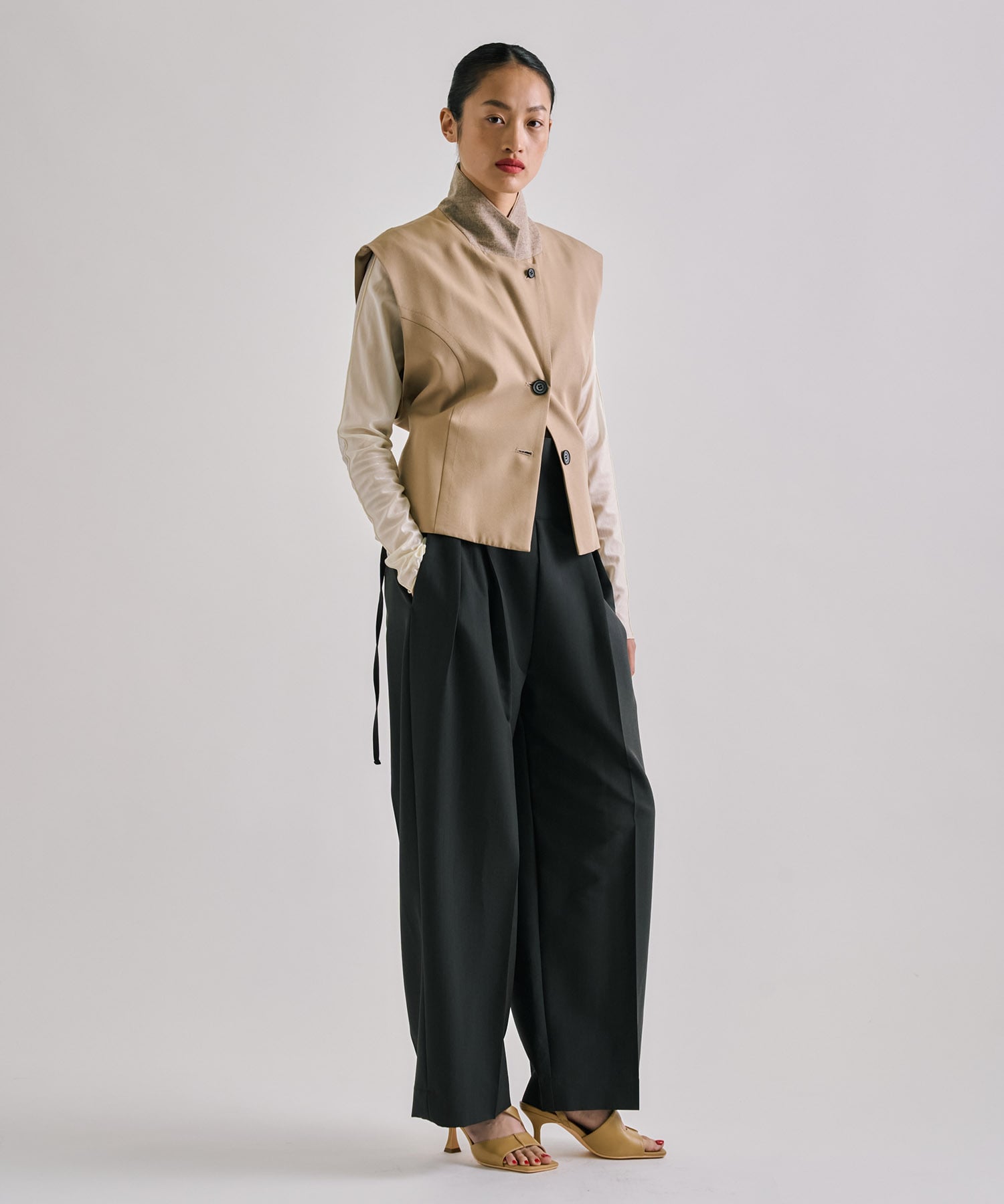 French Sleeve Tailored Gilet