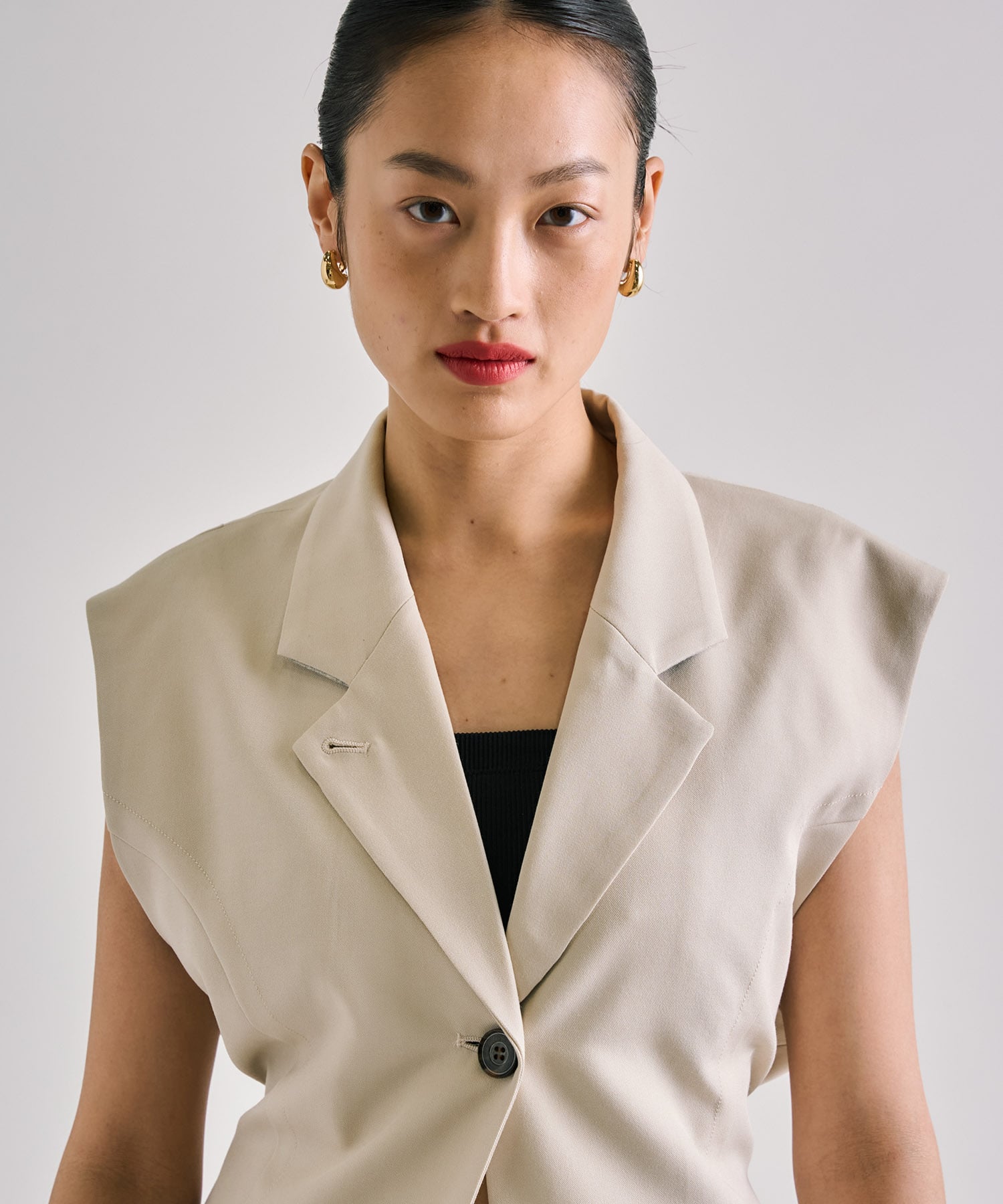 French Sleeve Tailored Gilet