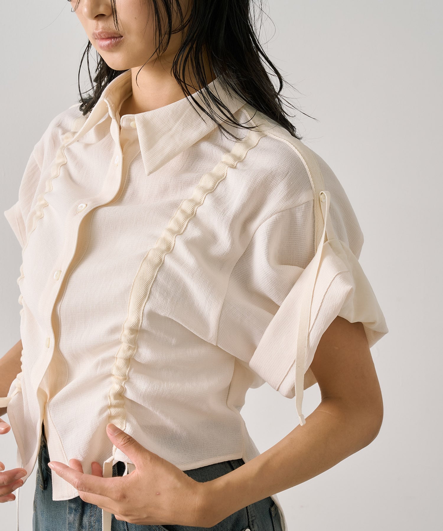 Adjustable Length Mesh Shirt