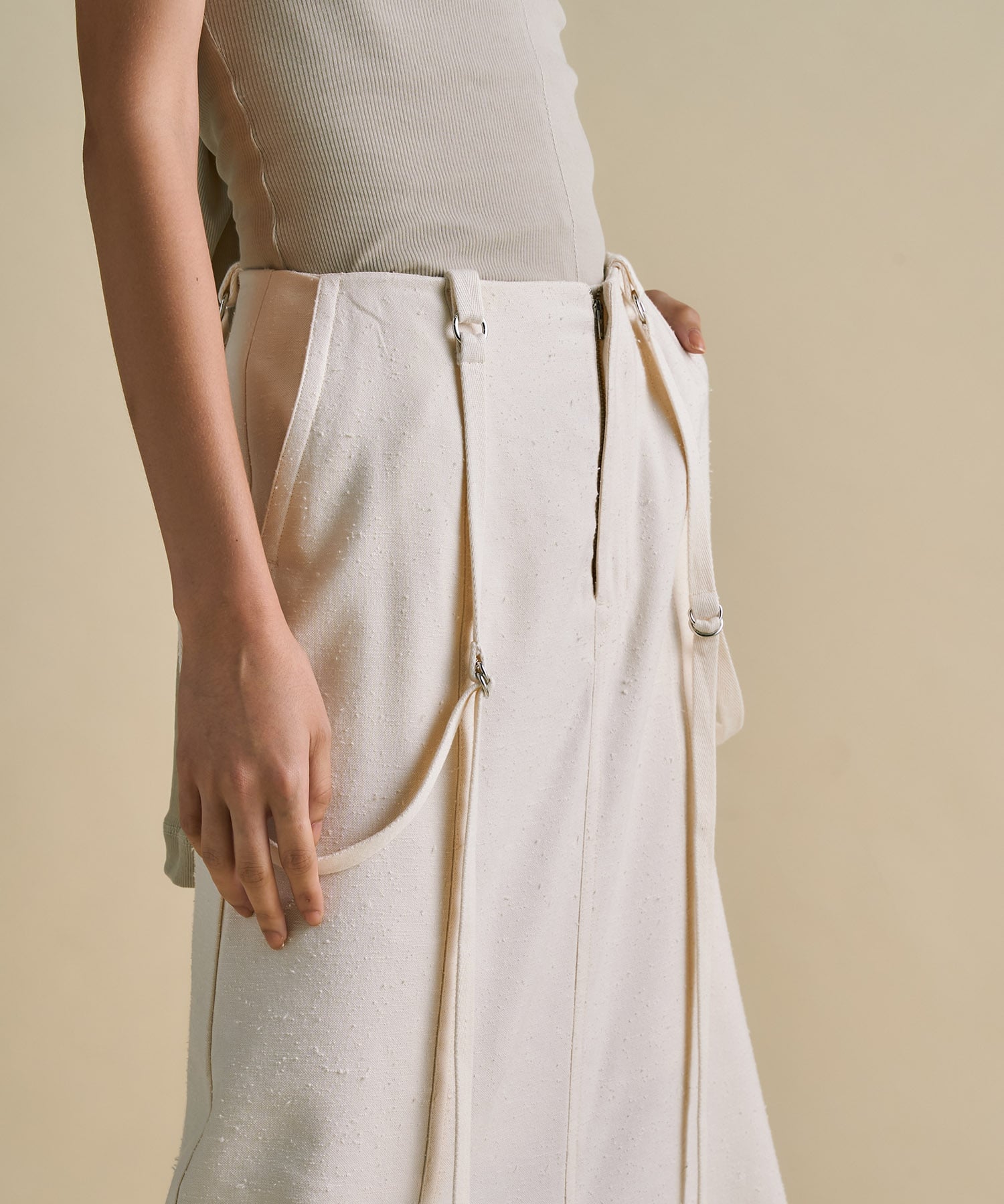 Vintage Nep Suspender Skirt