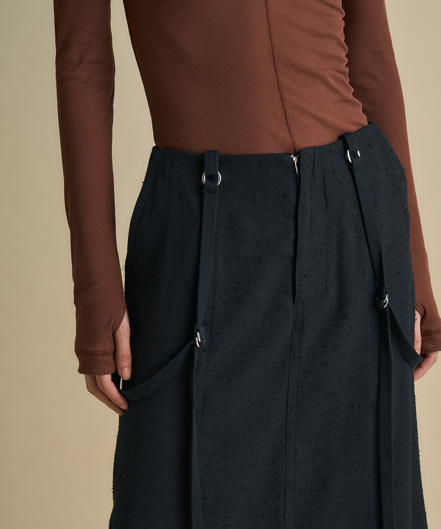 Vintage Nep Suspender Skirt