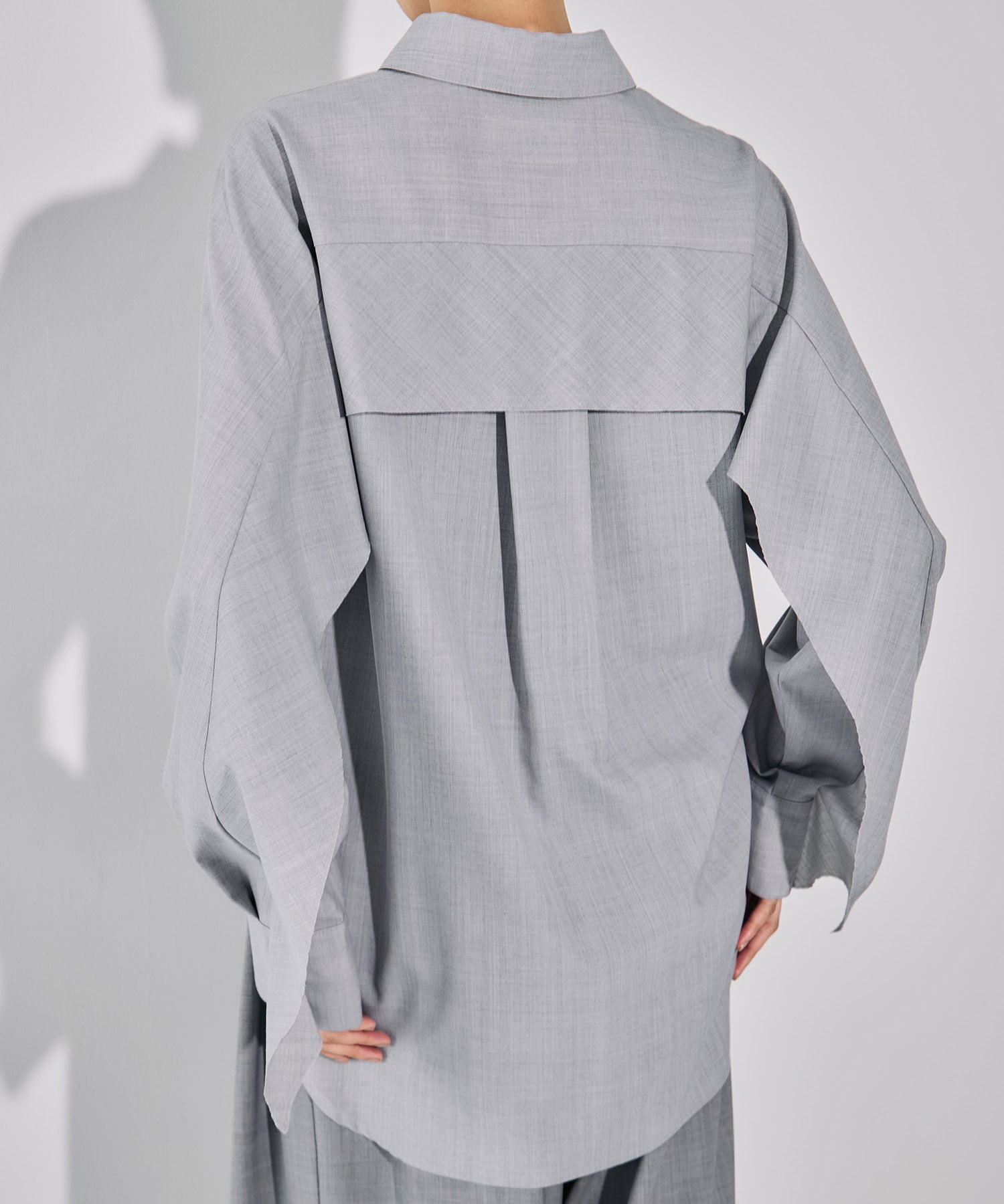 Belted Cape Detail Shirt