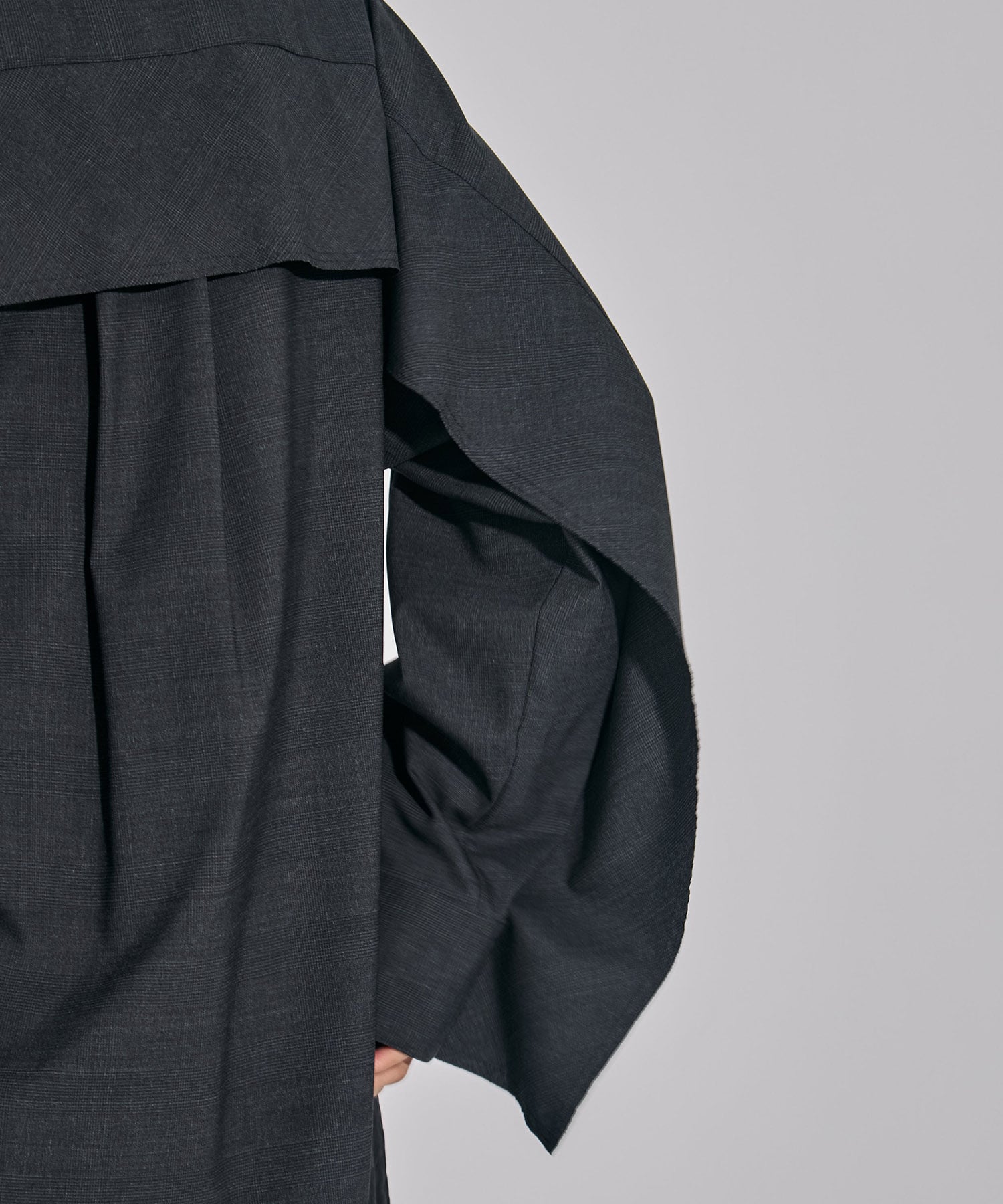 Belted Cape Detail Shirt