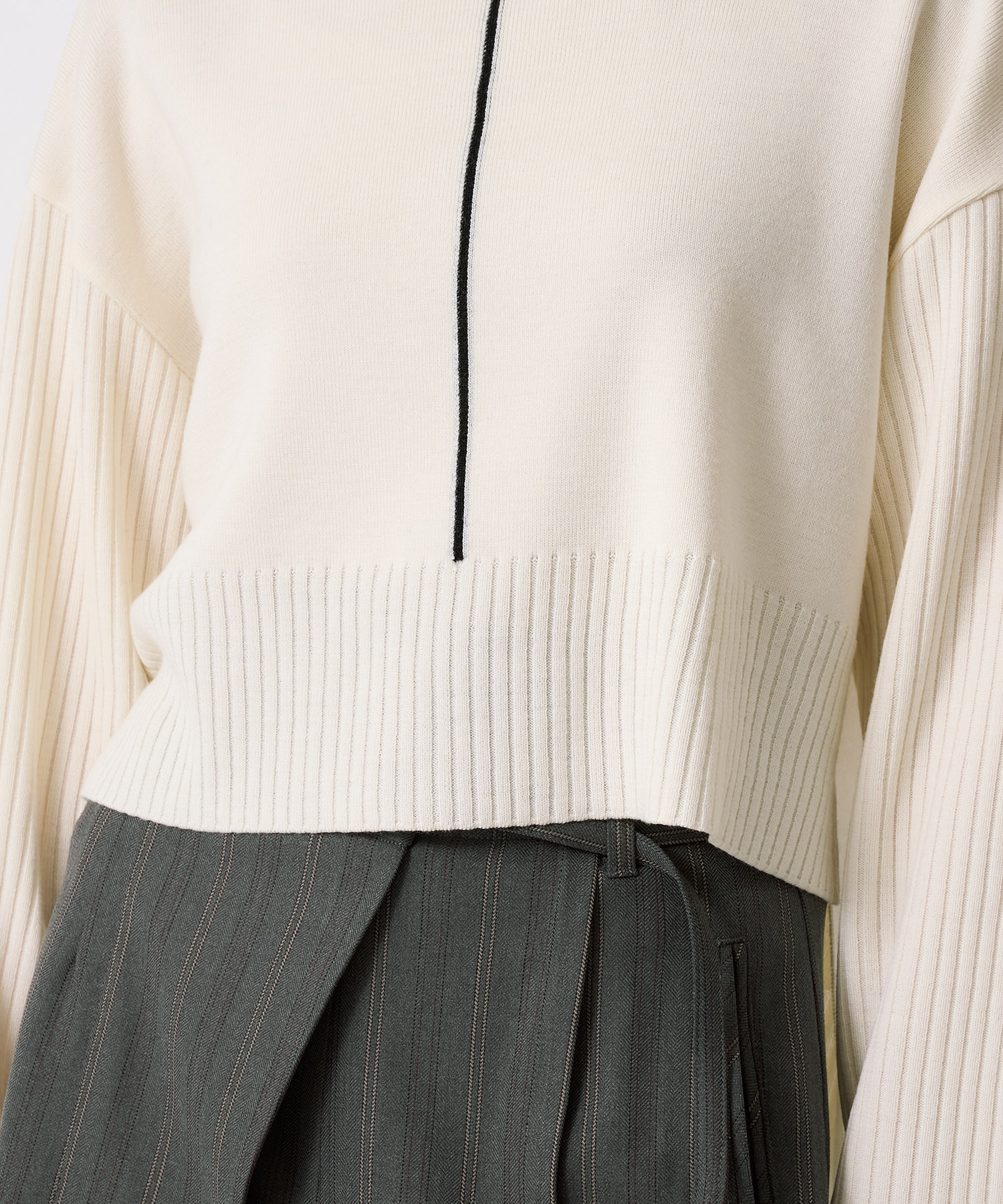 Wool100-ウォッシャブルタートルネックニット