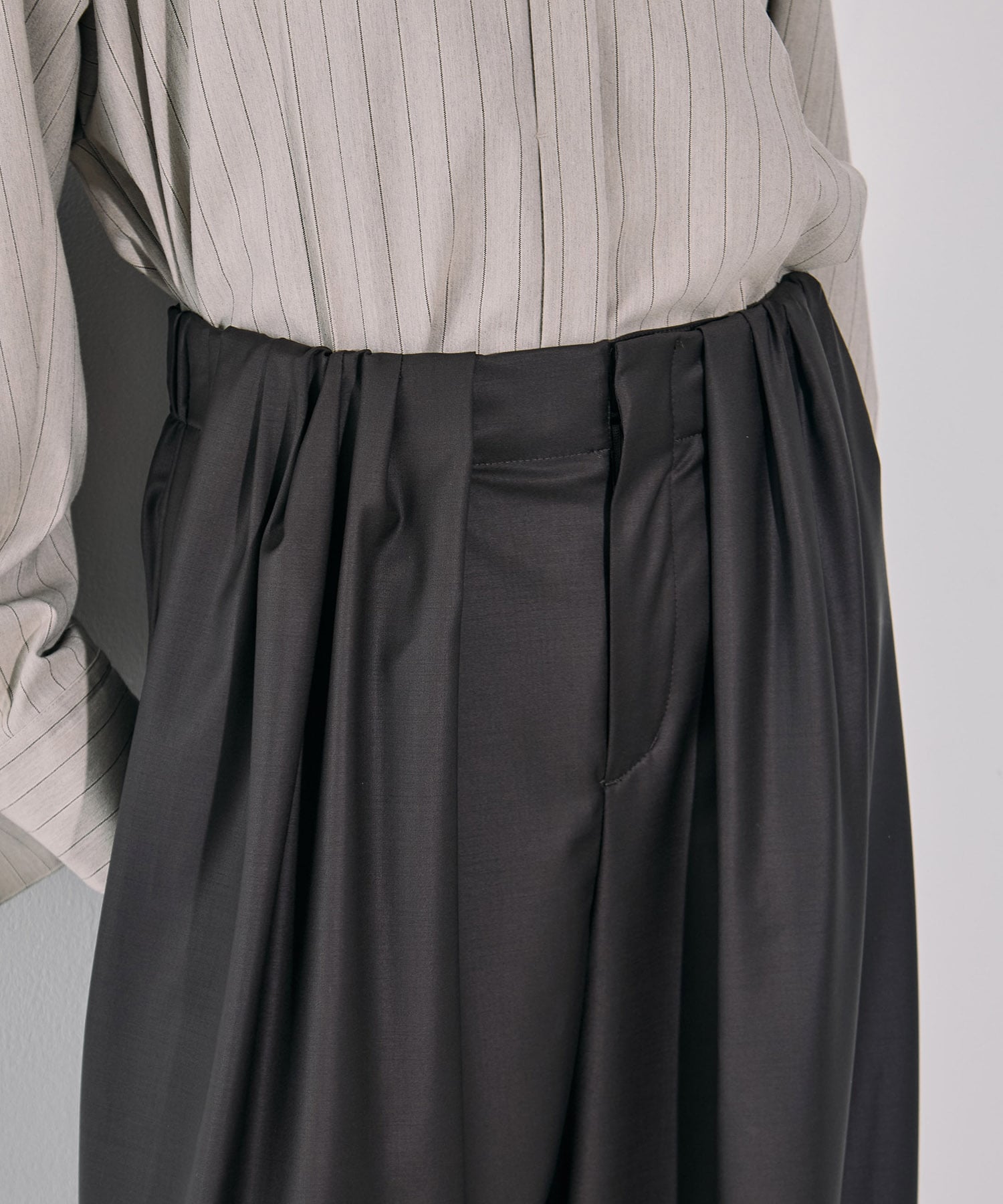 Super120s Wool Relax Trousers
