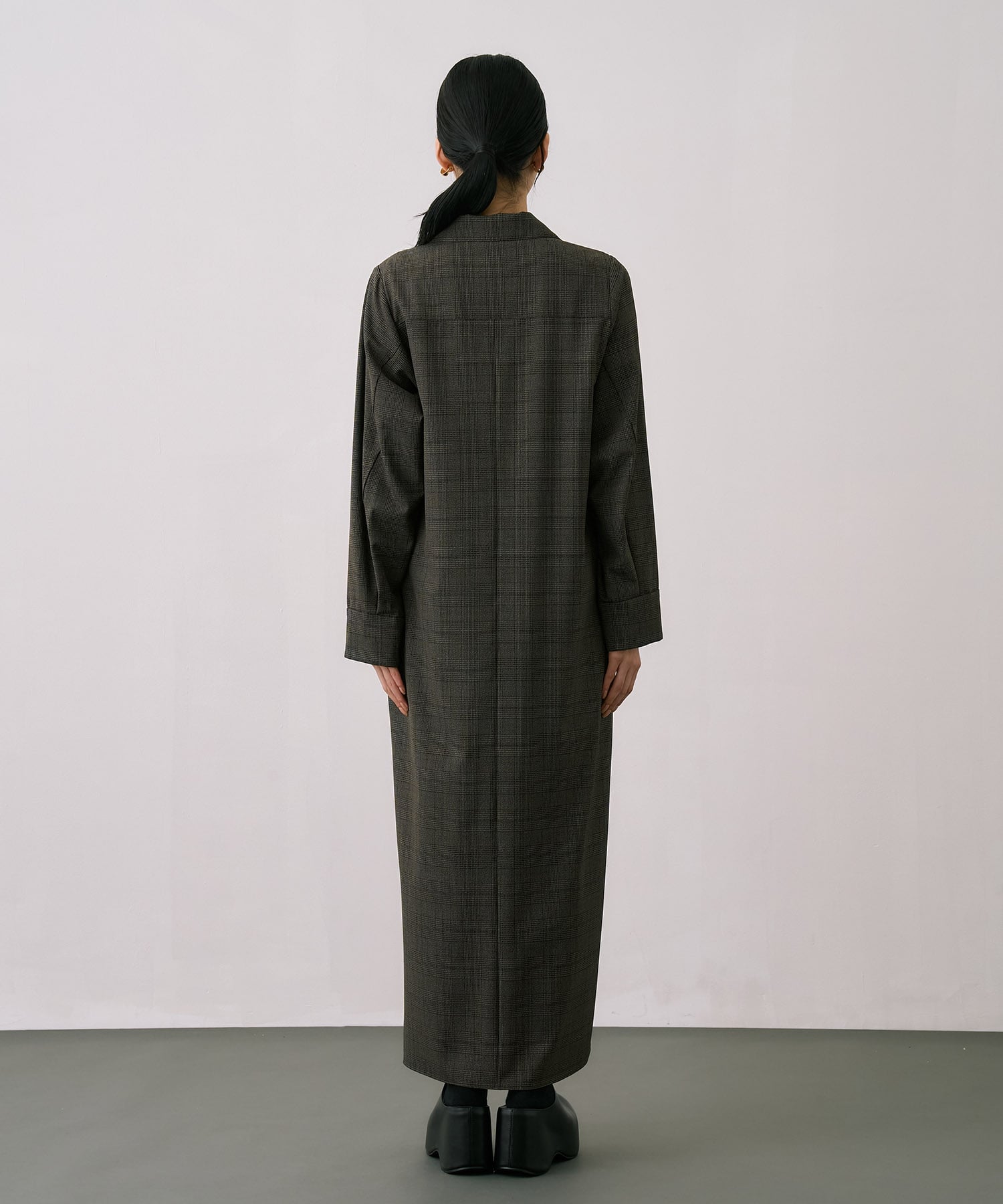 Scarf Wrapped Shirt Dress