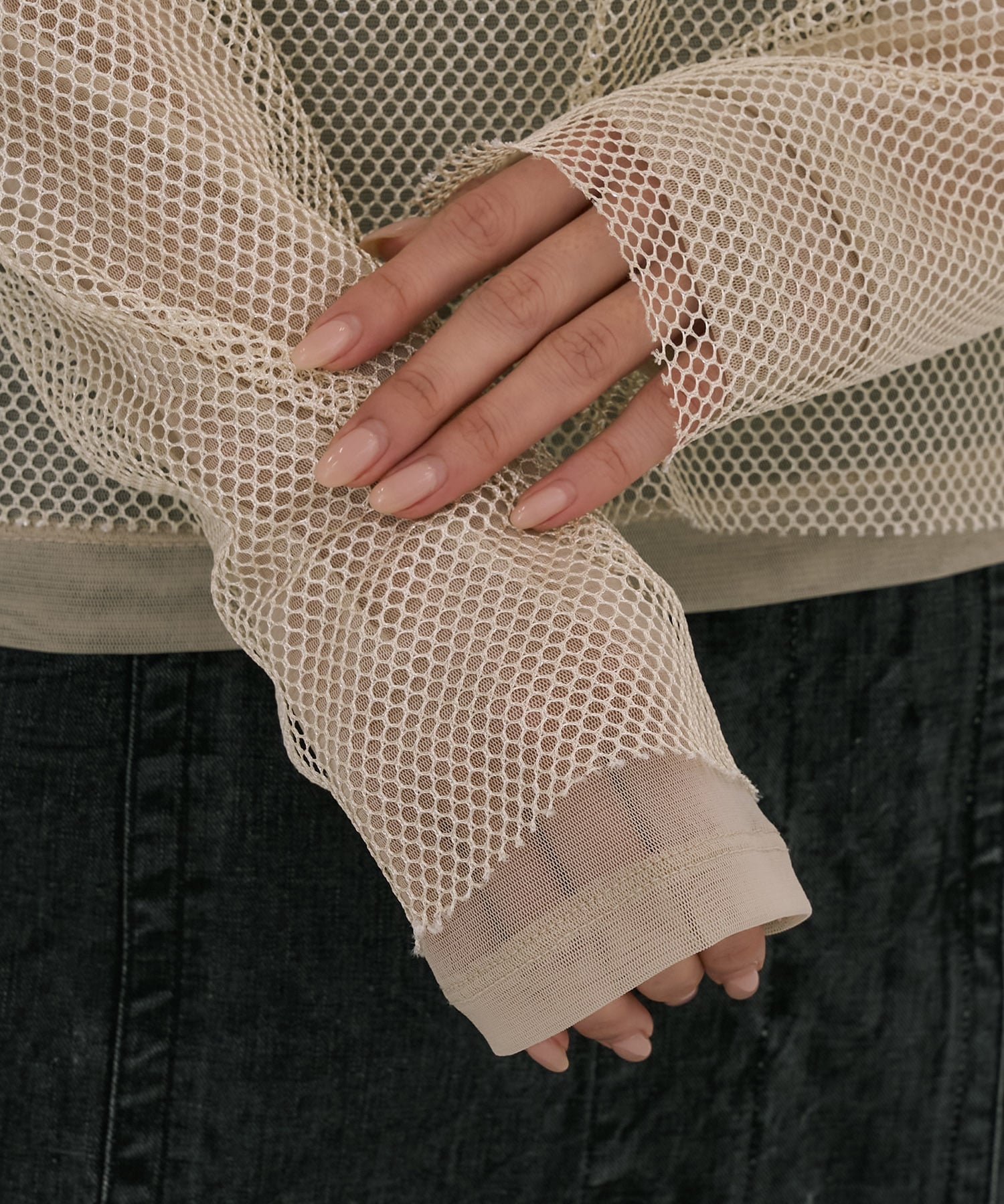 Lame Mesh & Tule Top