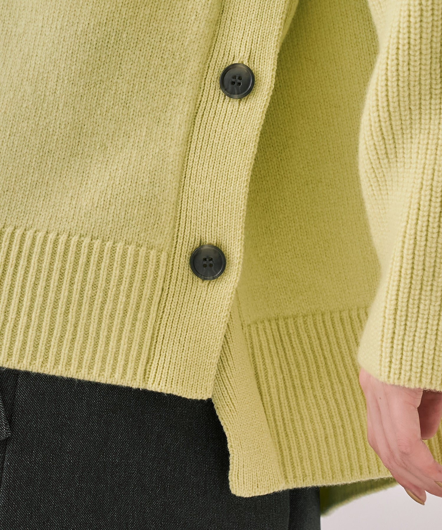 【WEB先行発売】サイドボタンウールカシミヤPO