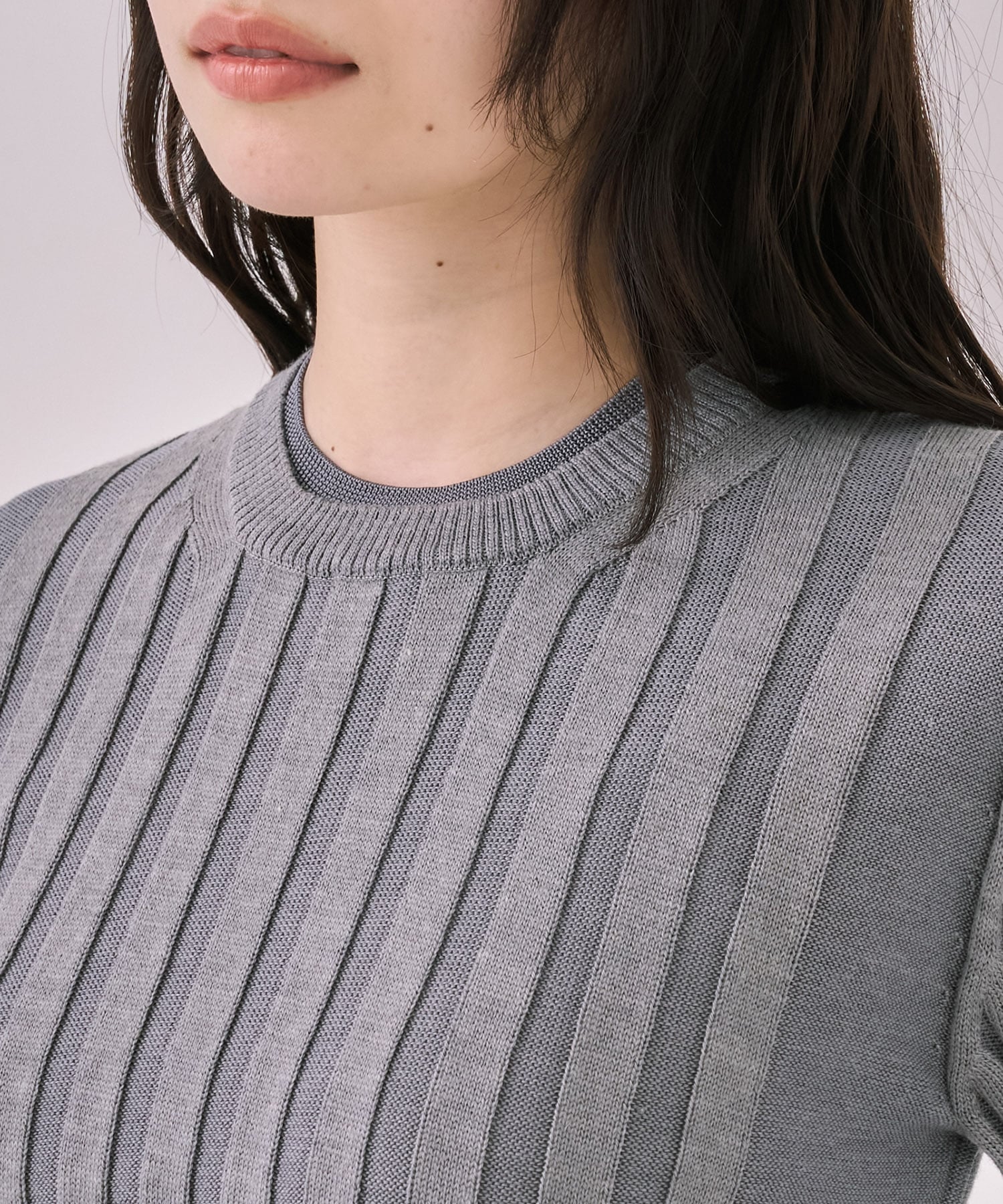 リップルレイヤーニット