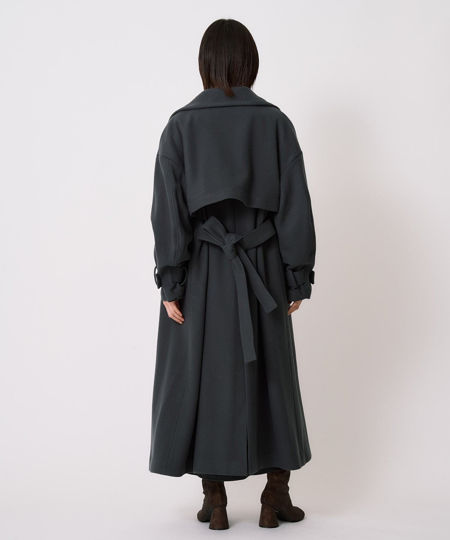 【WEB先行発売】スタンドカラーロングコート