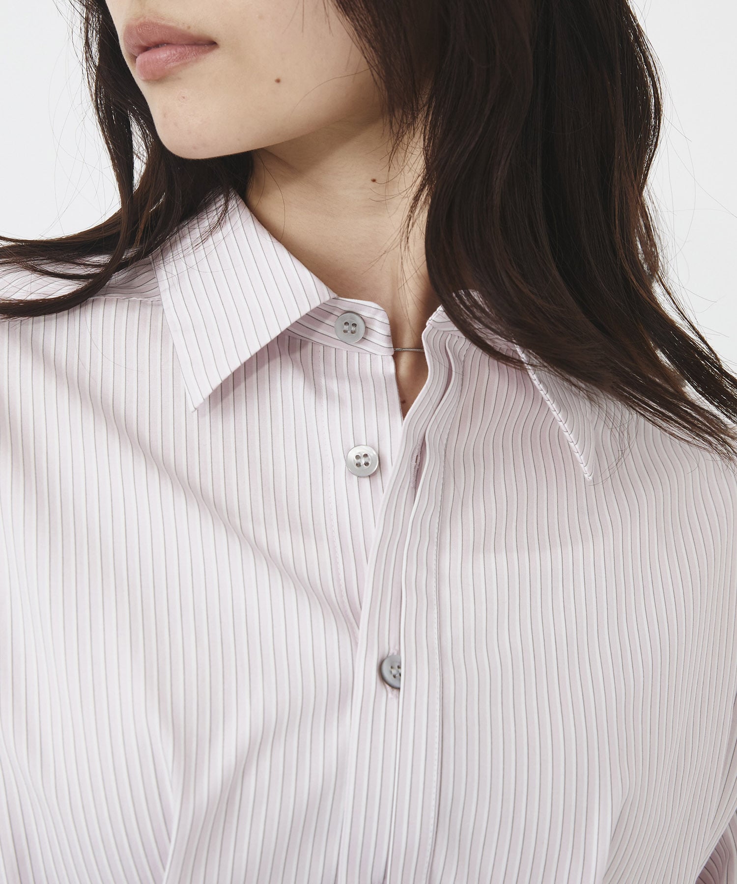 【限定30点｜WEB限定】タックゴムシェイプベルトシャツ