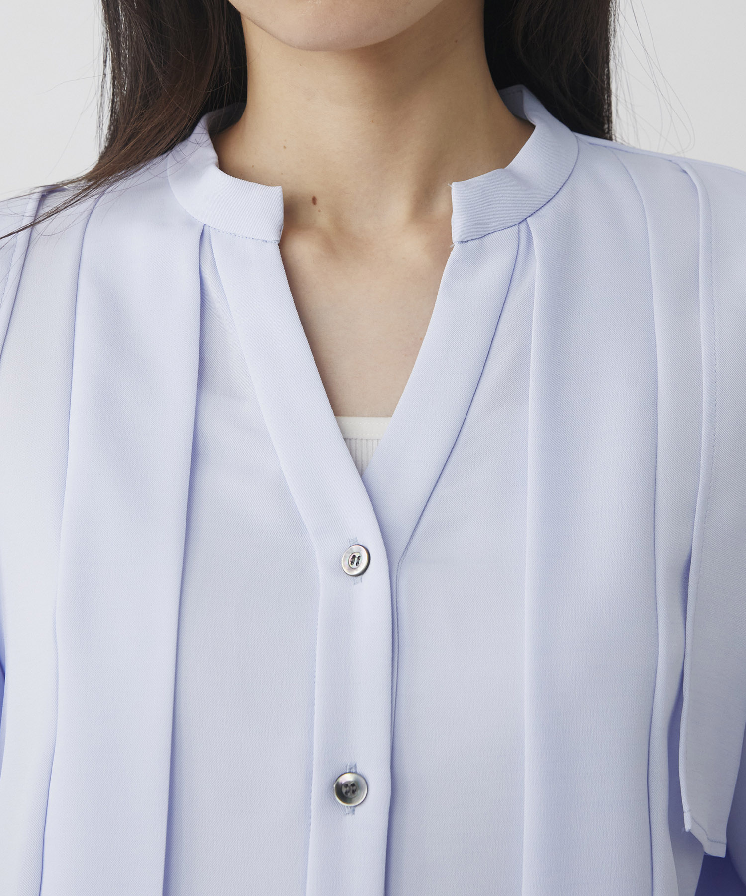 【WEB限定】レイヤードバイカラーブラウス