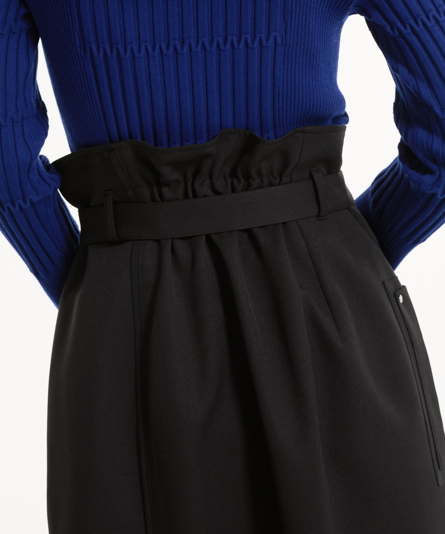 バイカラーアシメタイトスカート