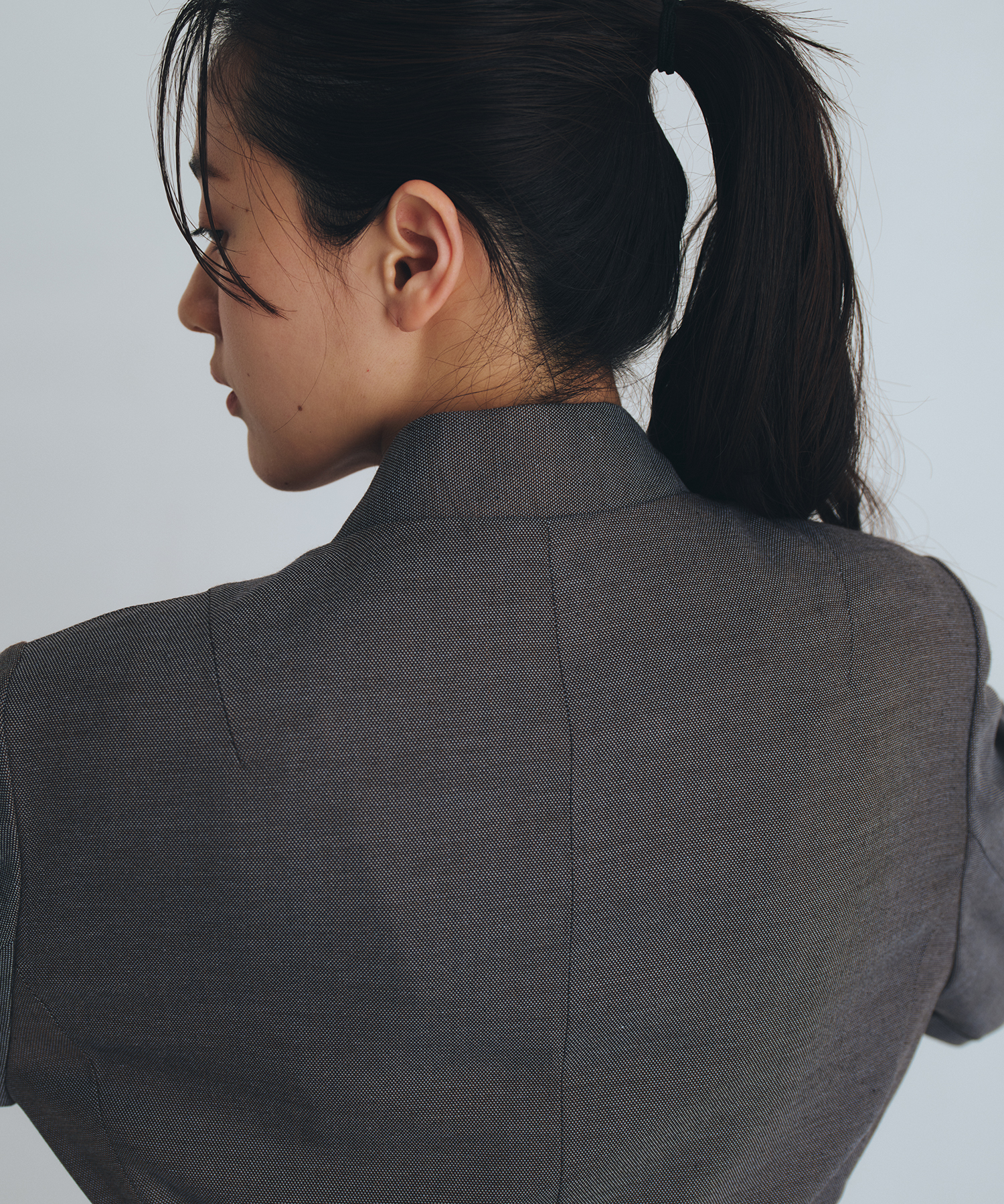 スタンドカラーテーラードジャケット