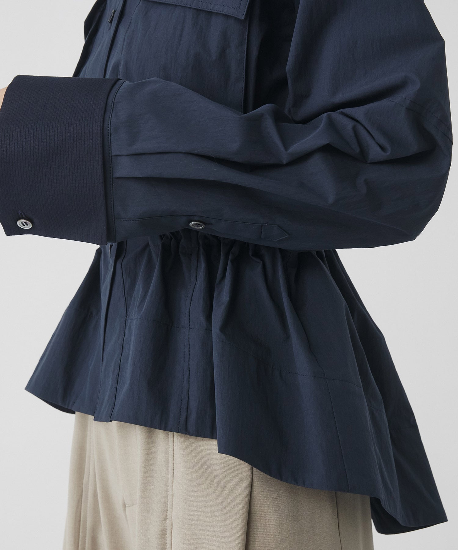 スタンドカラーシャツブルゾン