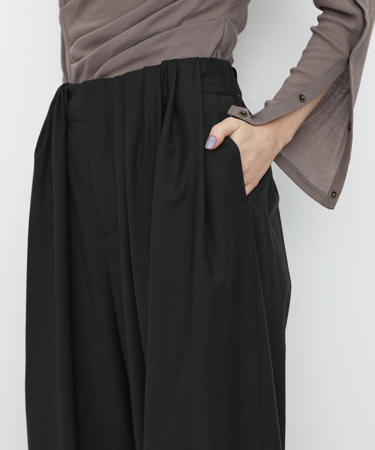Super120s Wool Relax Trousers