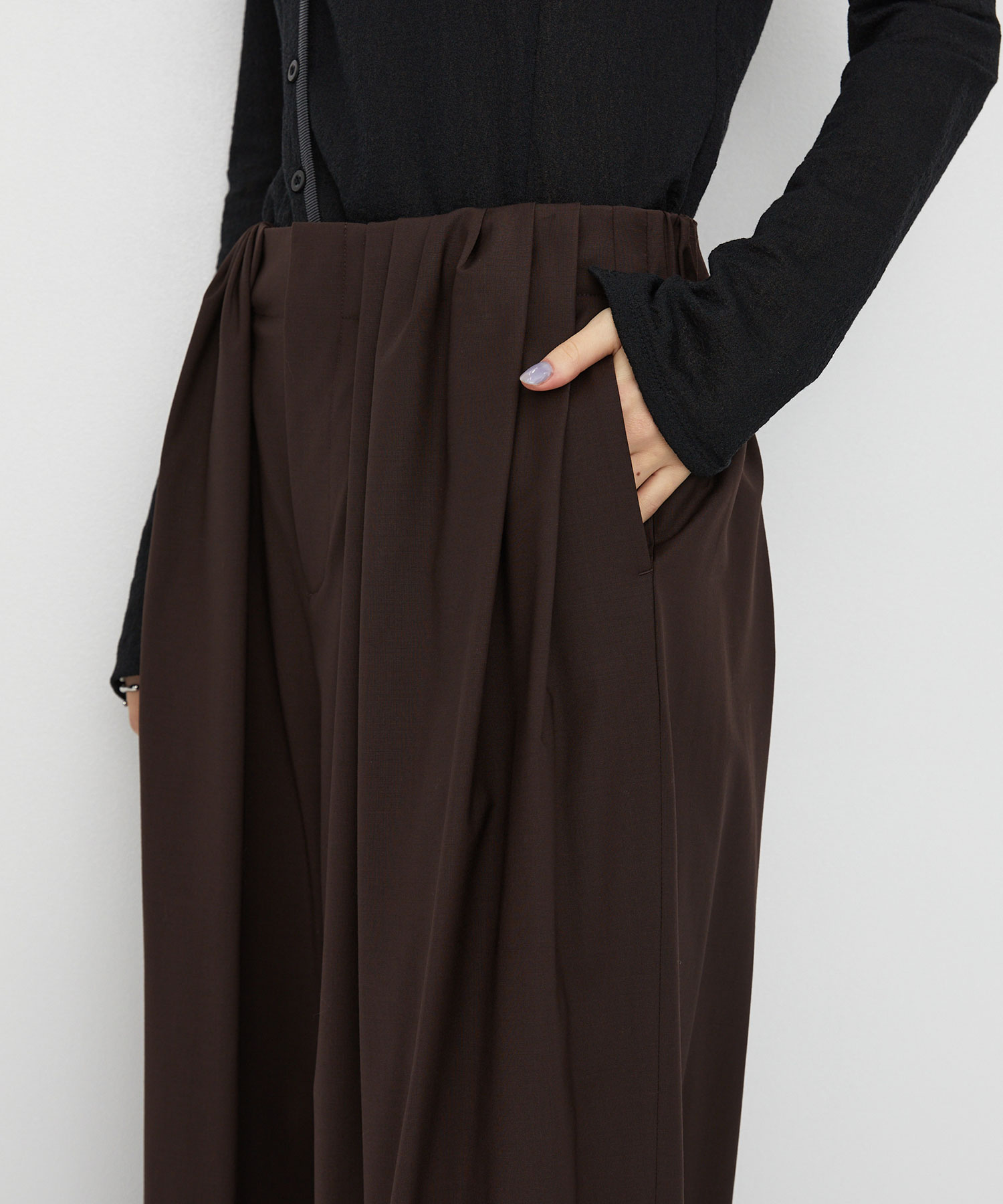 Super120s Wool Relax Trousers