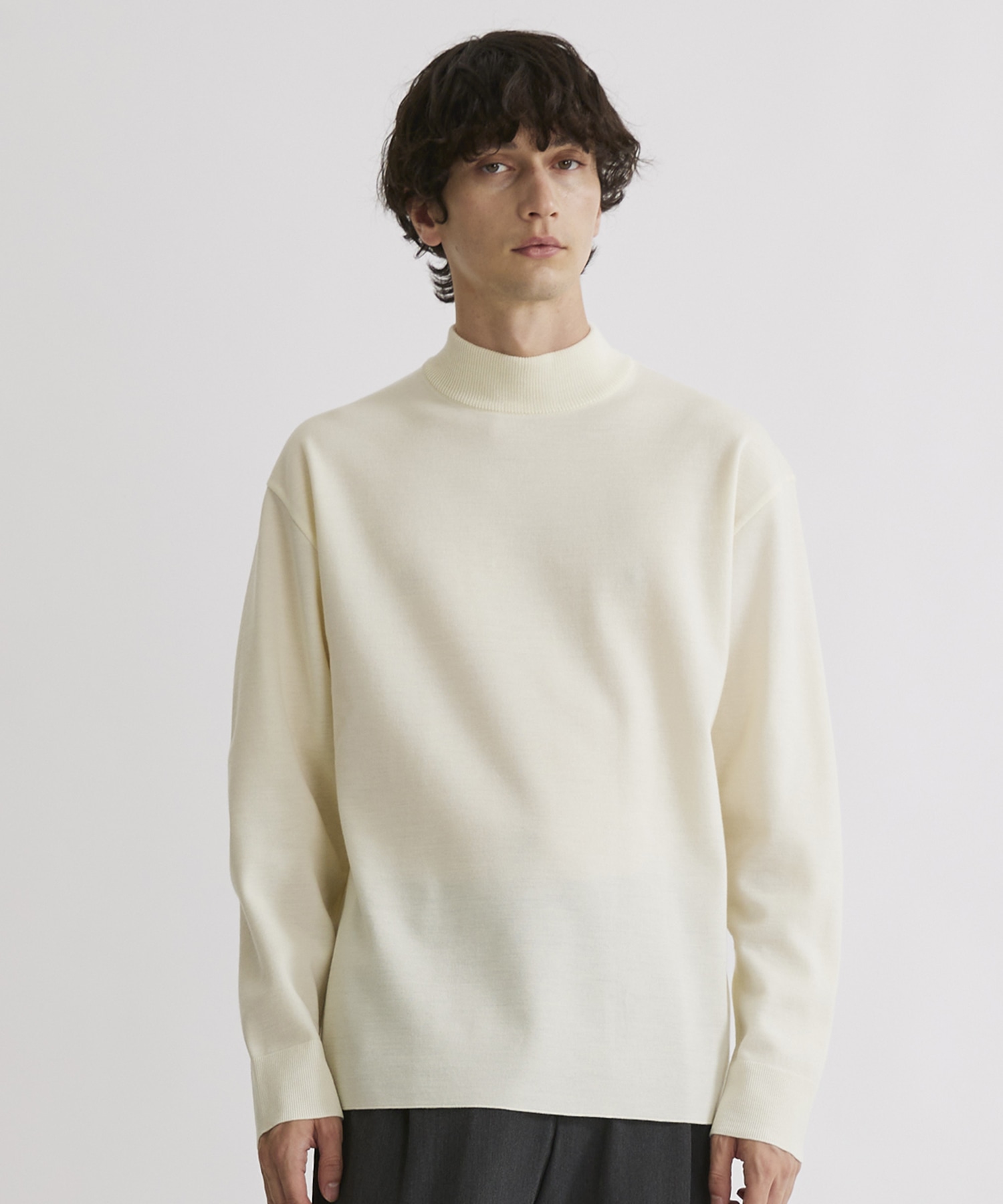 OnE】18gウールミラノリブモックネック(1 OFF WHITE): : メンズ｜UNITED TOKYO ONLINE STORE