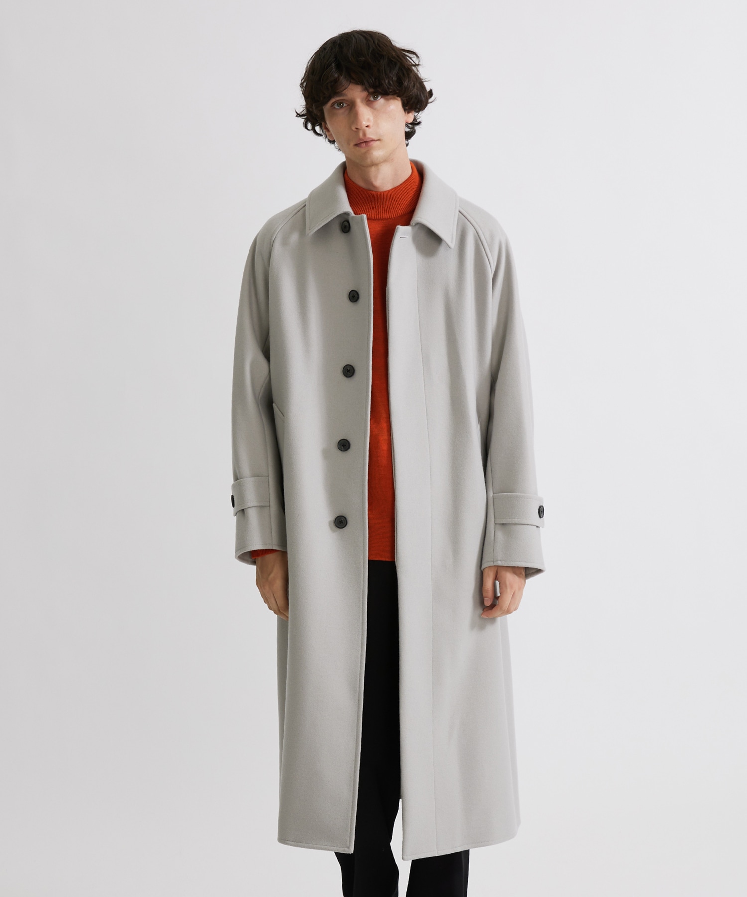 超撥水スーパー140S ステンカラーコート(1 LIGHT GREY): : メンズ