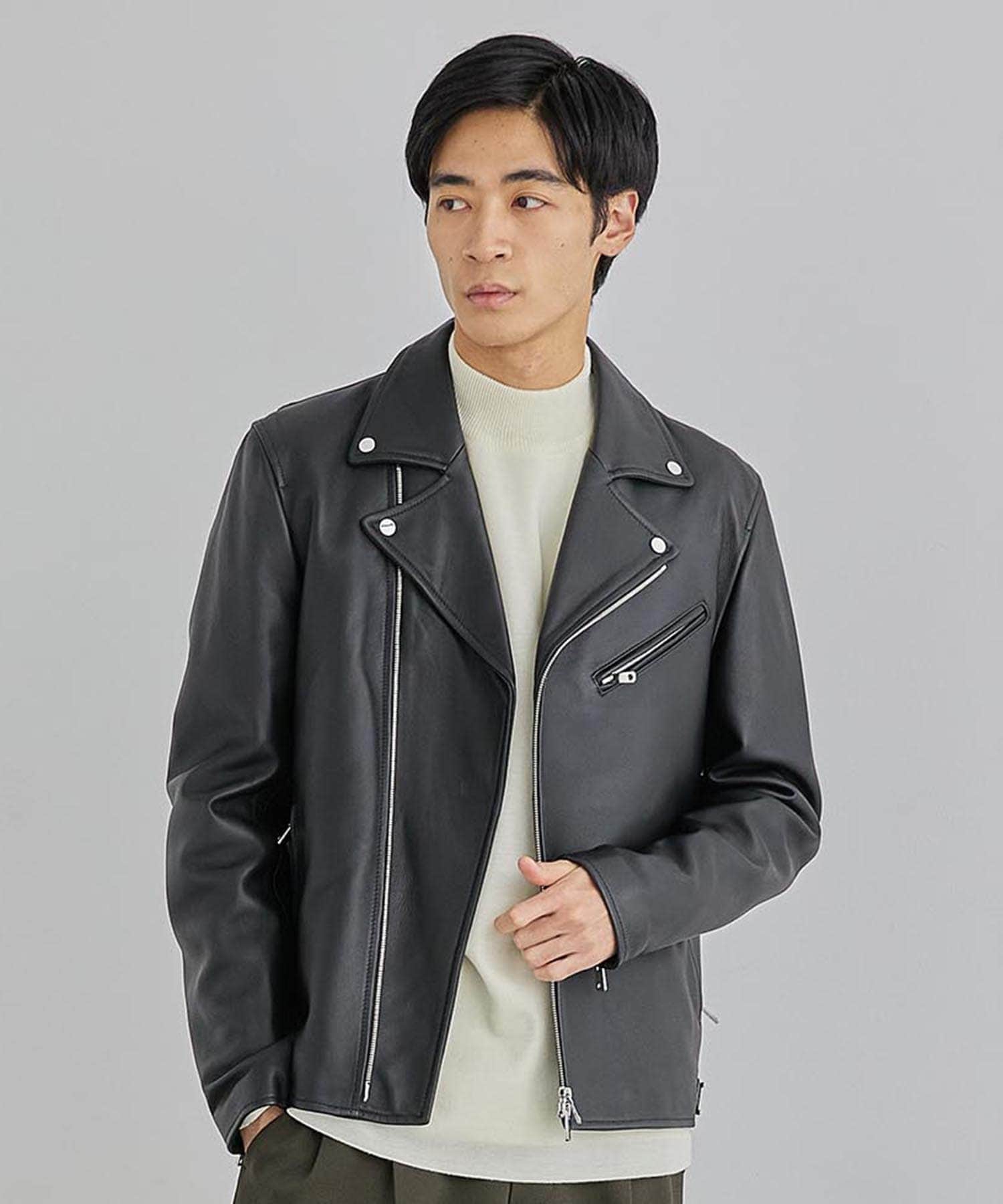シンプルなデザインでUNITED TOKYO レザージャケット　size1