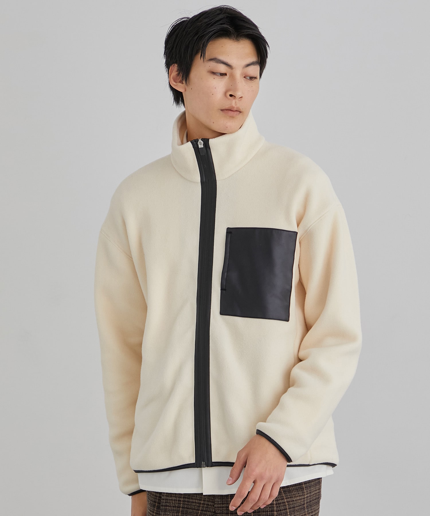 Smooth fleece ZIP BL