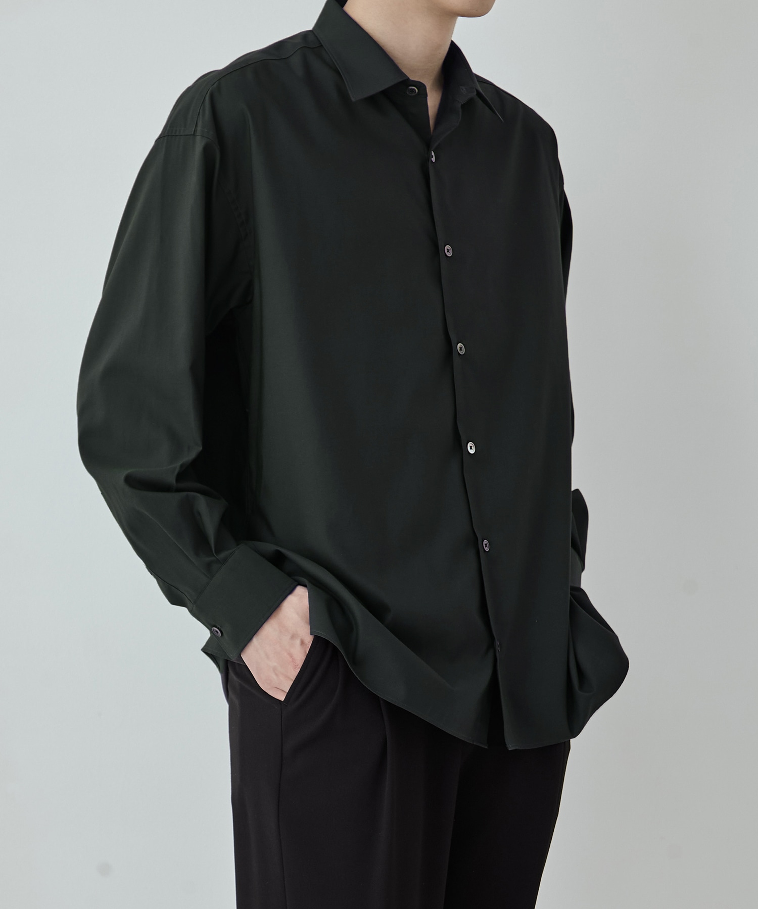 〈残りわずか｜再入荷なし〉200/2 コットン リラックスシャツ