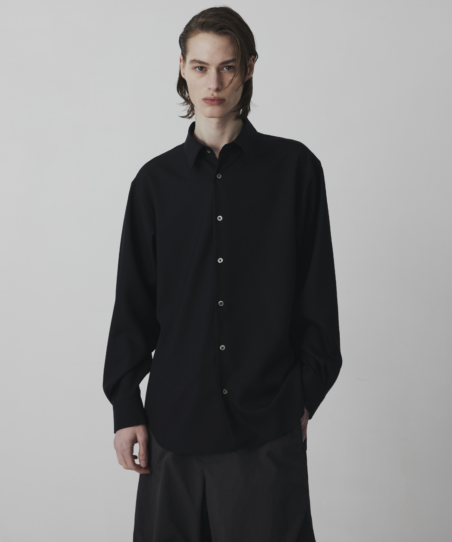 SUPER 120's TECH WOOL シャツ