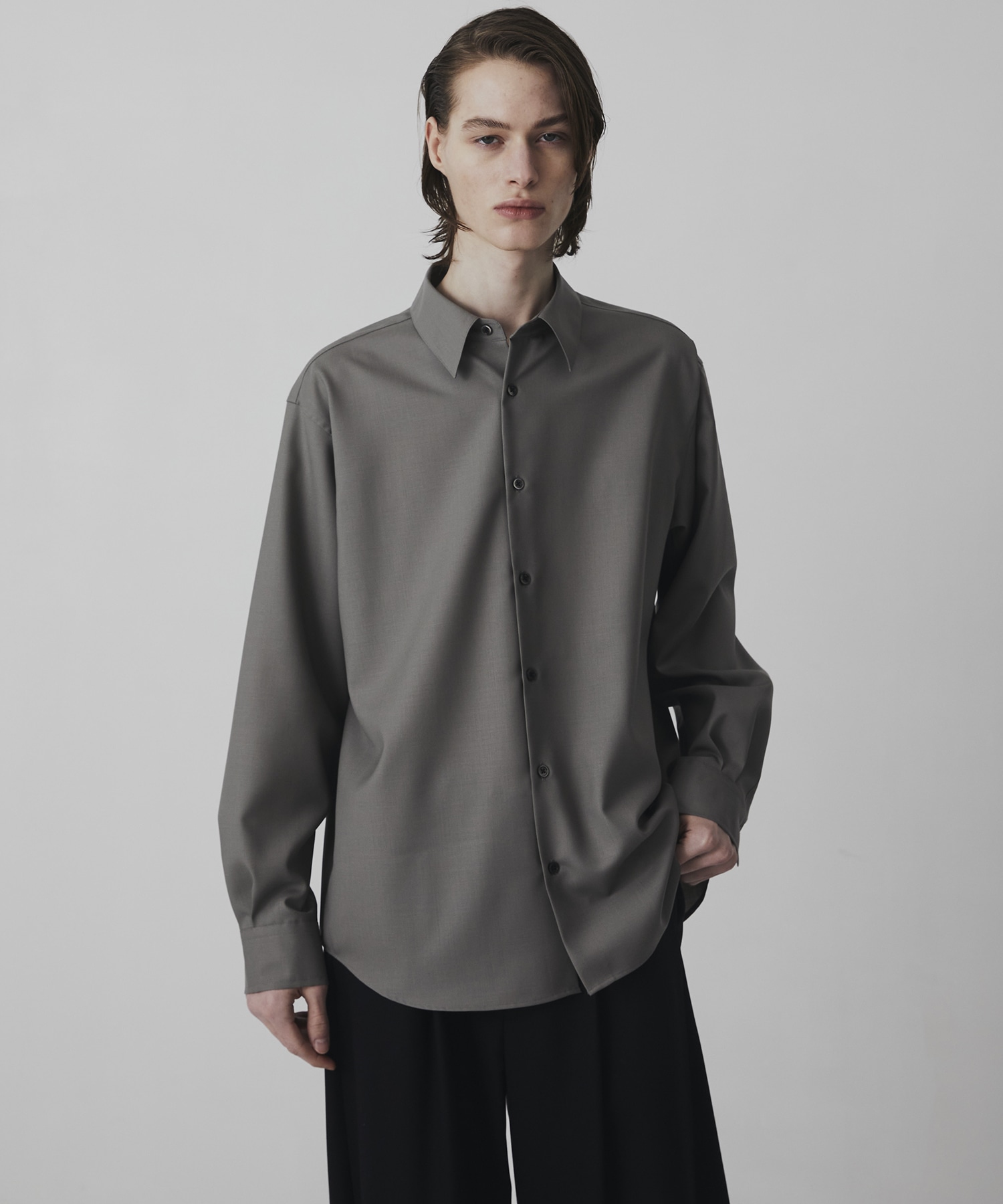 SUPER 120's TECH WOOL シャツ