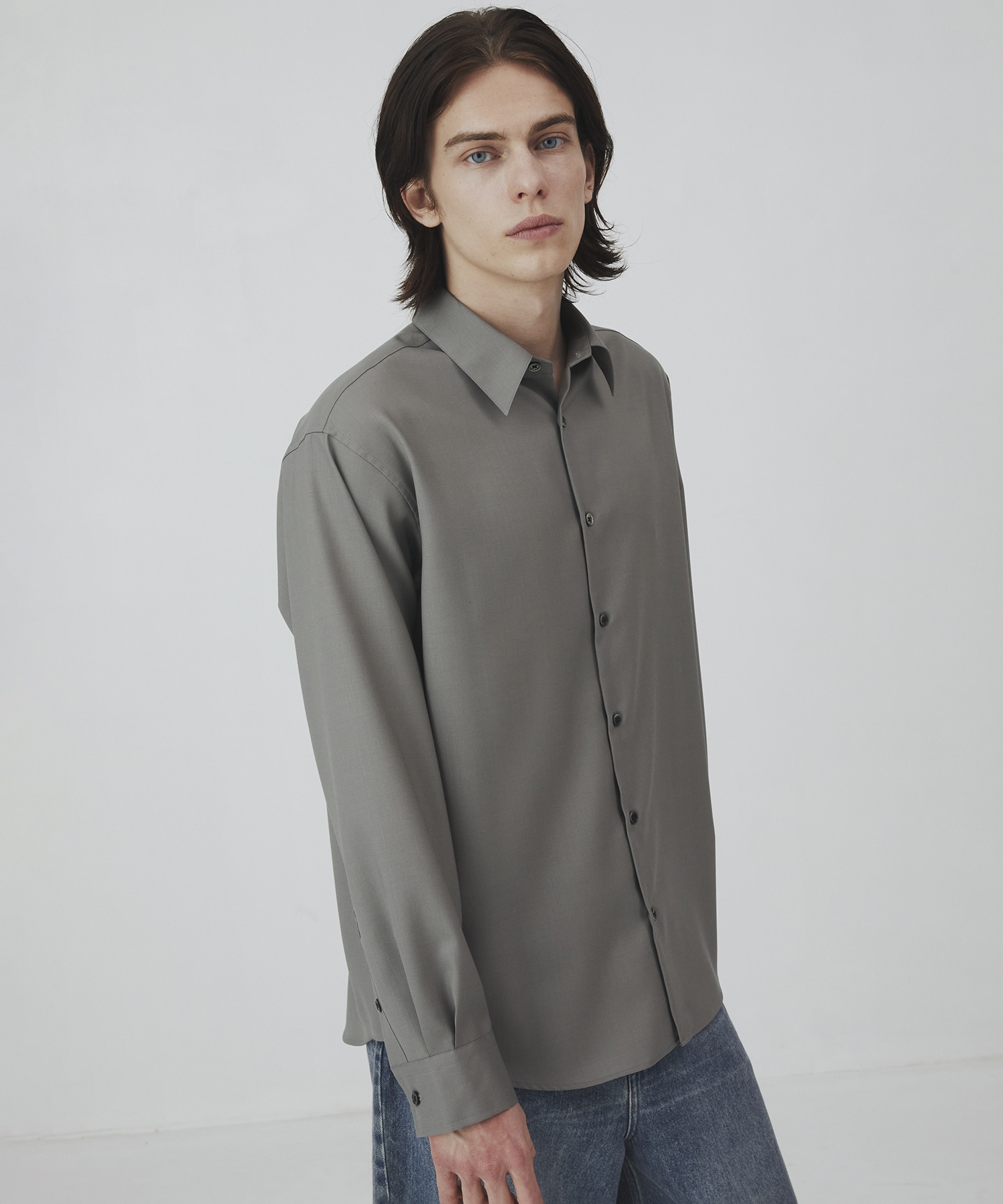 〈2026SS〉SUPER 120's TECH WOOL シャツ