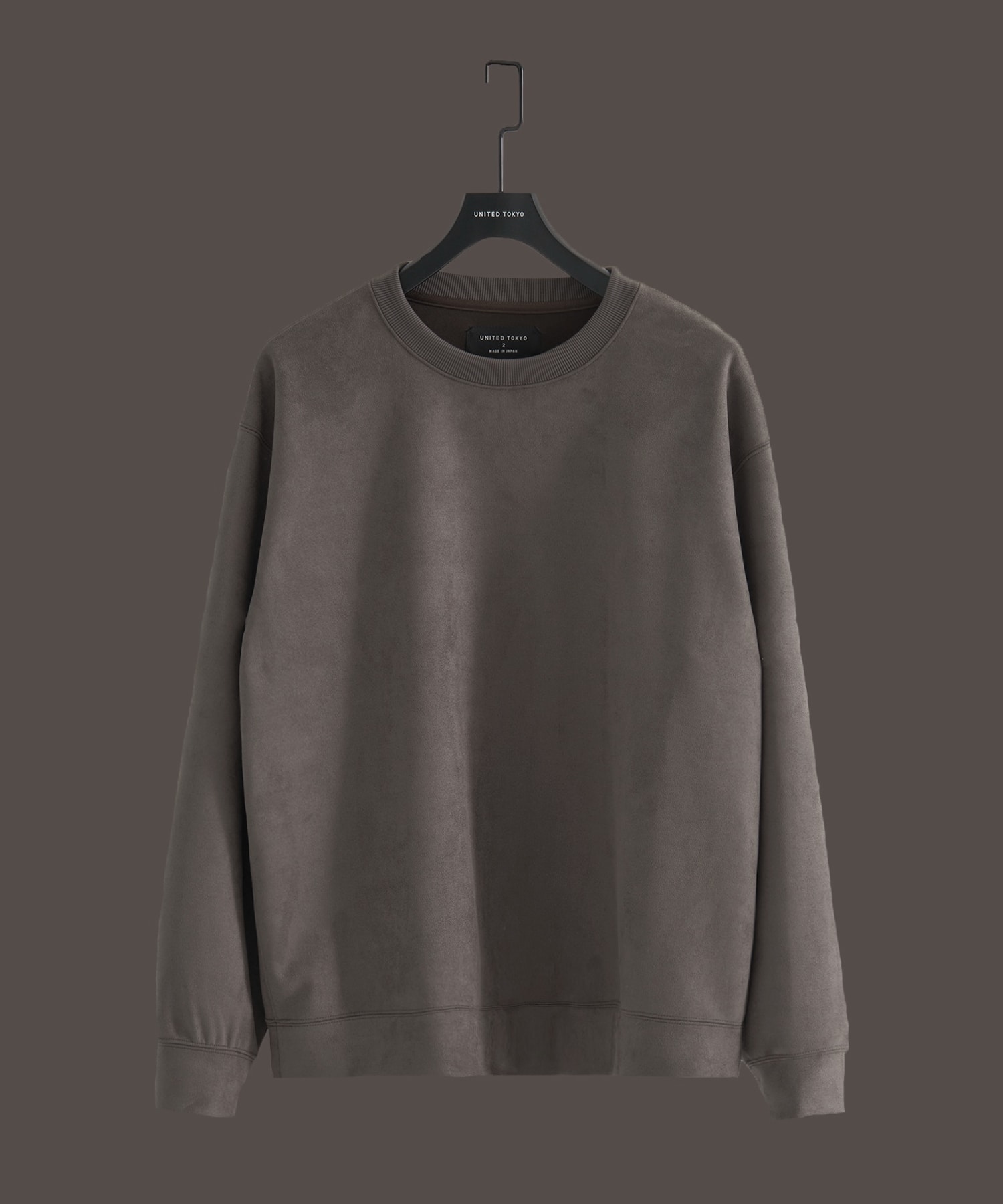 〈残りわずか｜再入荷なし〉MICRO SUEDE クルーネックプルオーバー