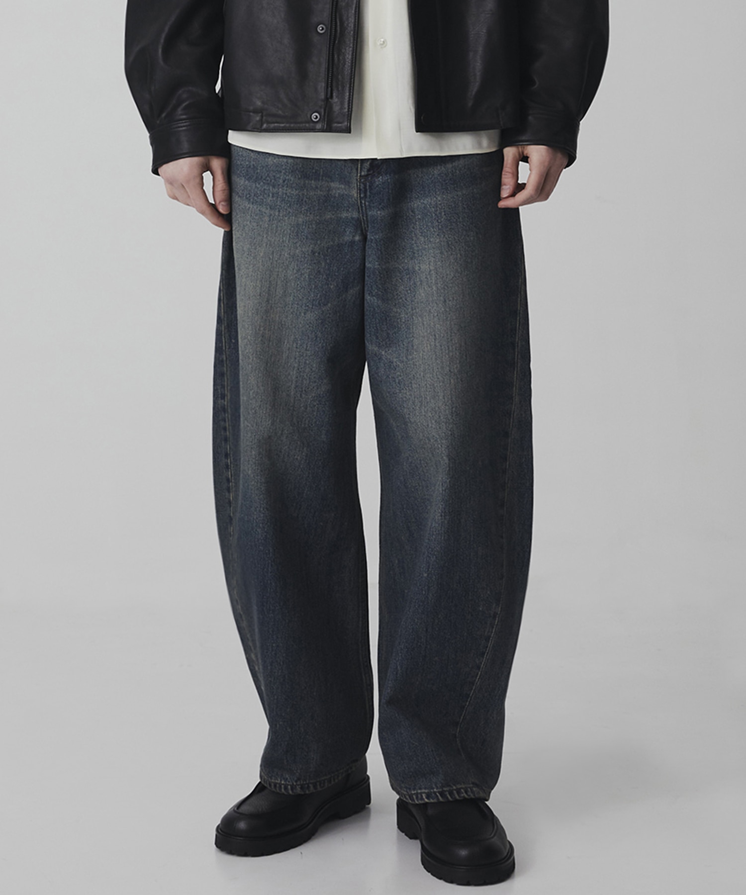 〈残りわずか｜再入荷なし〉オーバーダイ バレルデニムパンツ