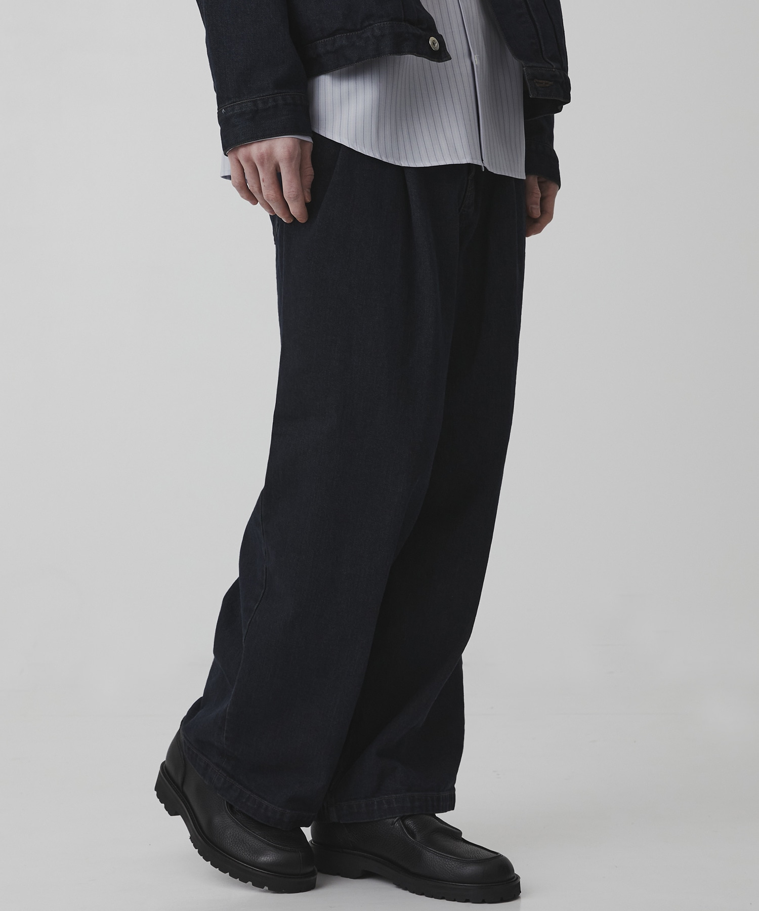 〈2026SS｜WEB先行販売〉オーバーダイデニム バギースラックス