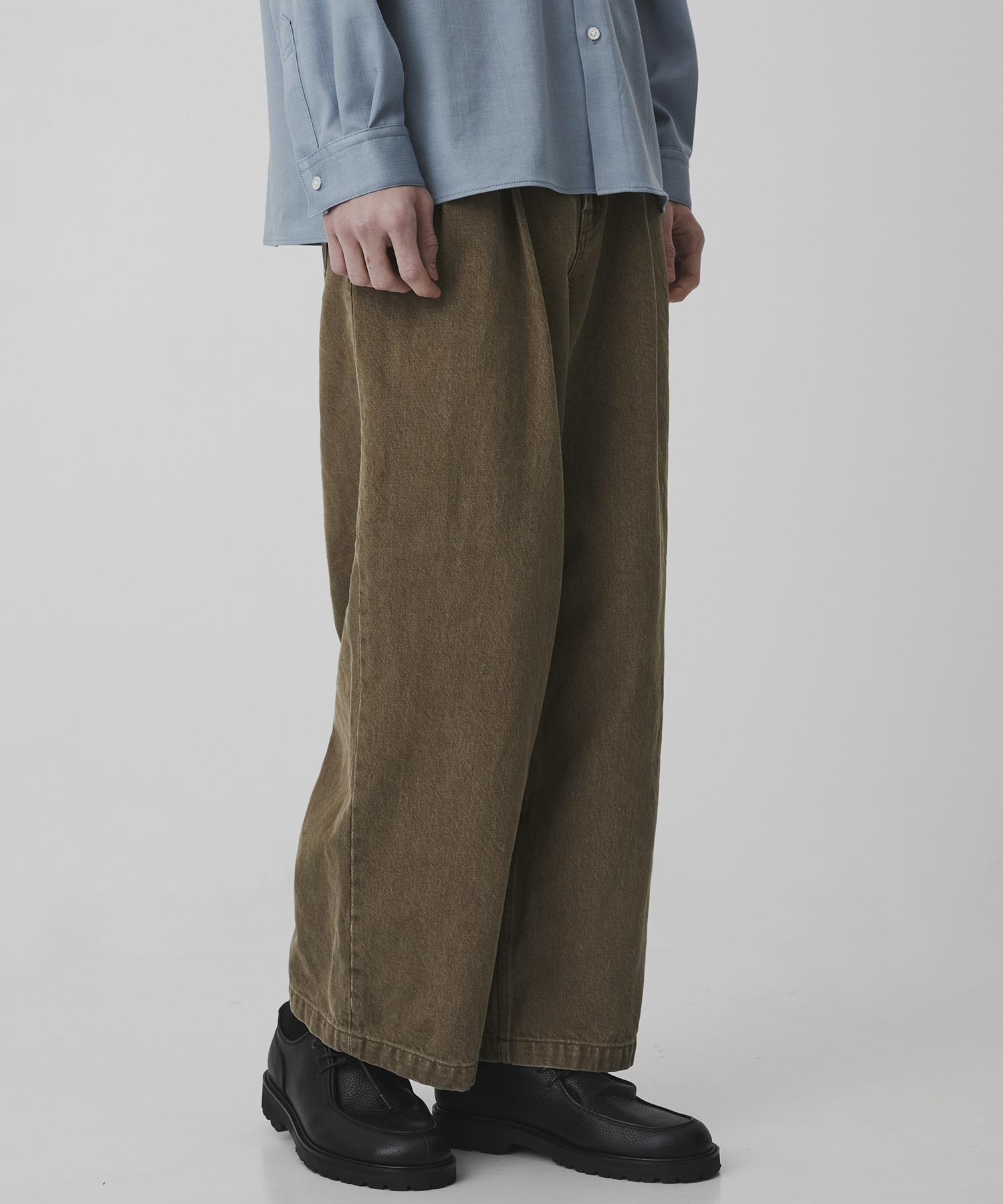 〈2026SS｜WEB先行販売〉オーバーダイデニム バギースラックス