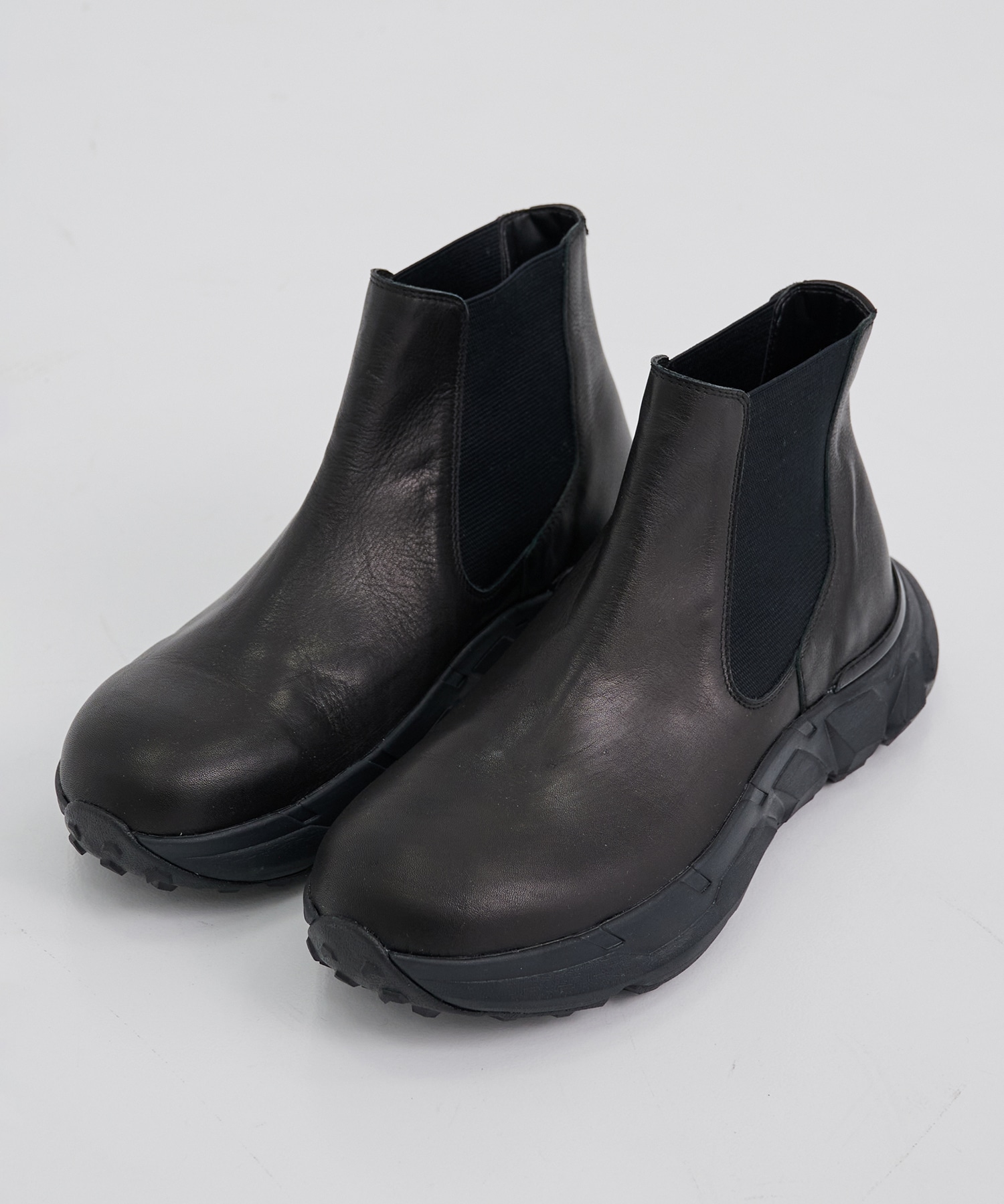 LEATHER Vibram SIDE GORE BOOTS