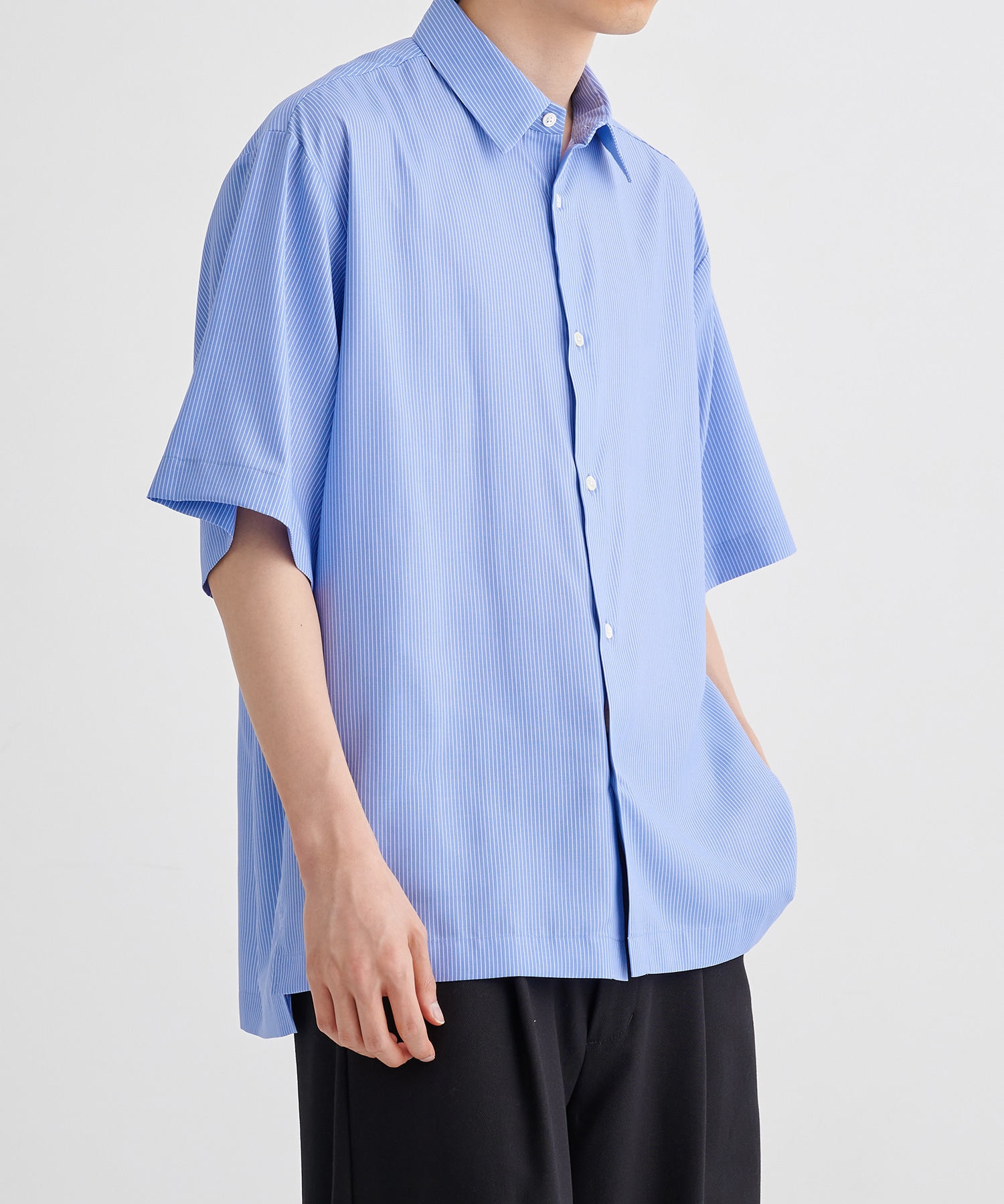 【WEB限定 先行予約】DRY RAYON ストライプショートスリーブシャツ