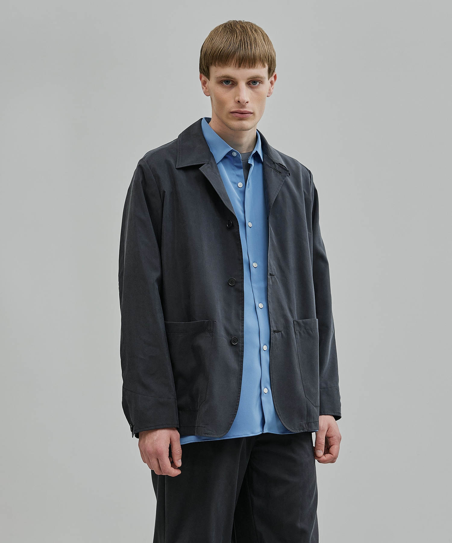 〈残りわずか｜再入荷なし〉サンドウォッシュシルクナイロン カバーオール