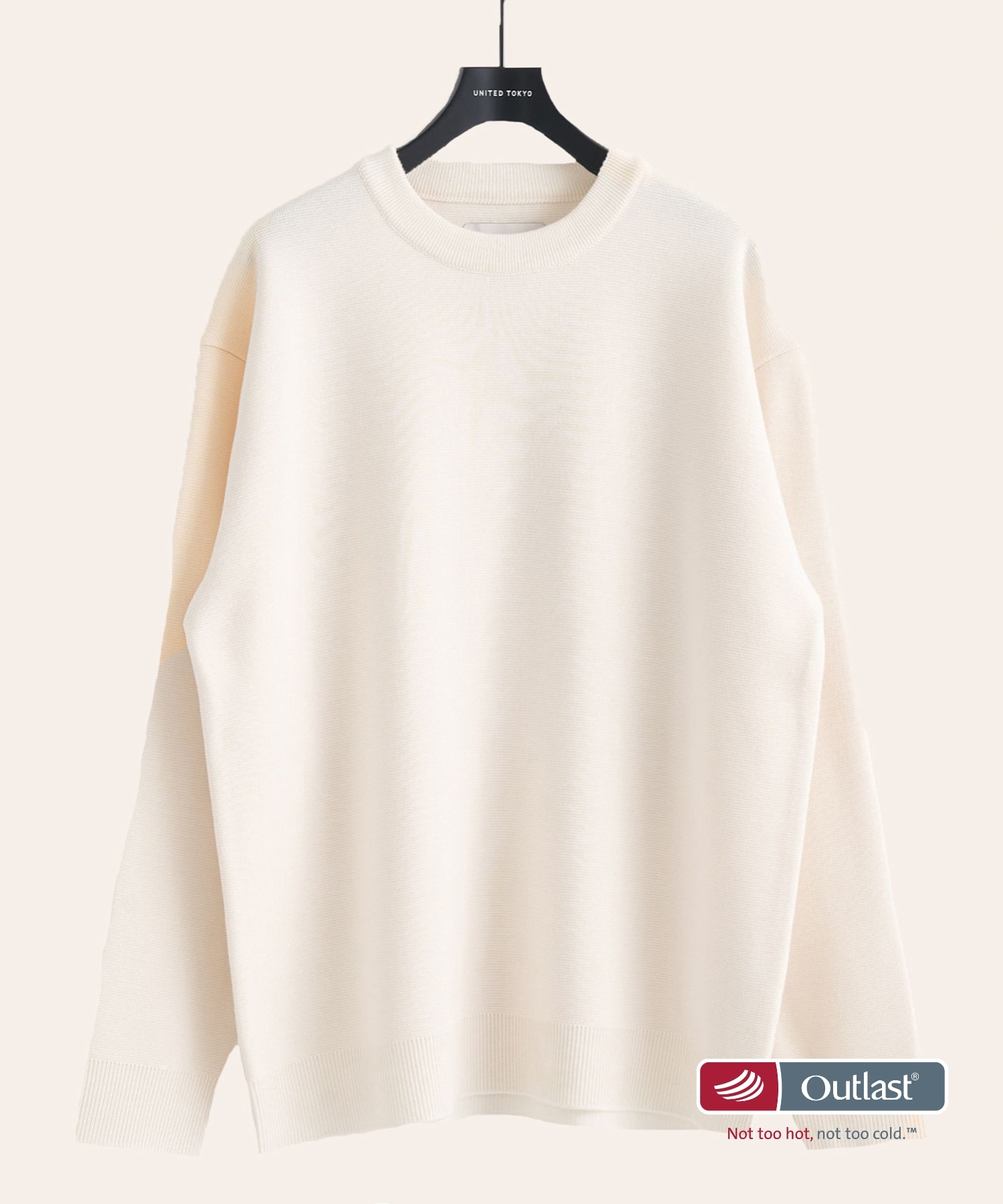 アウトラスト メリノウール クルーネックニット