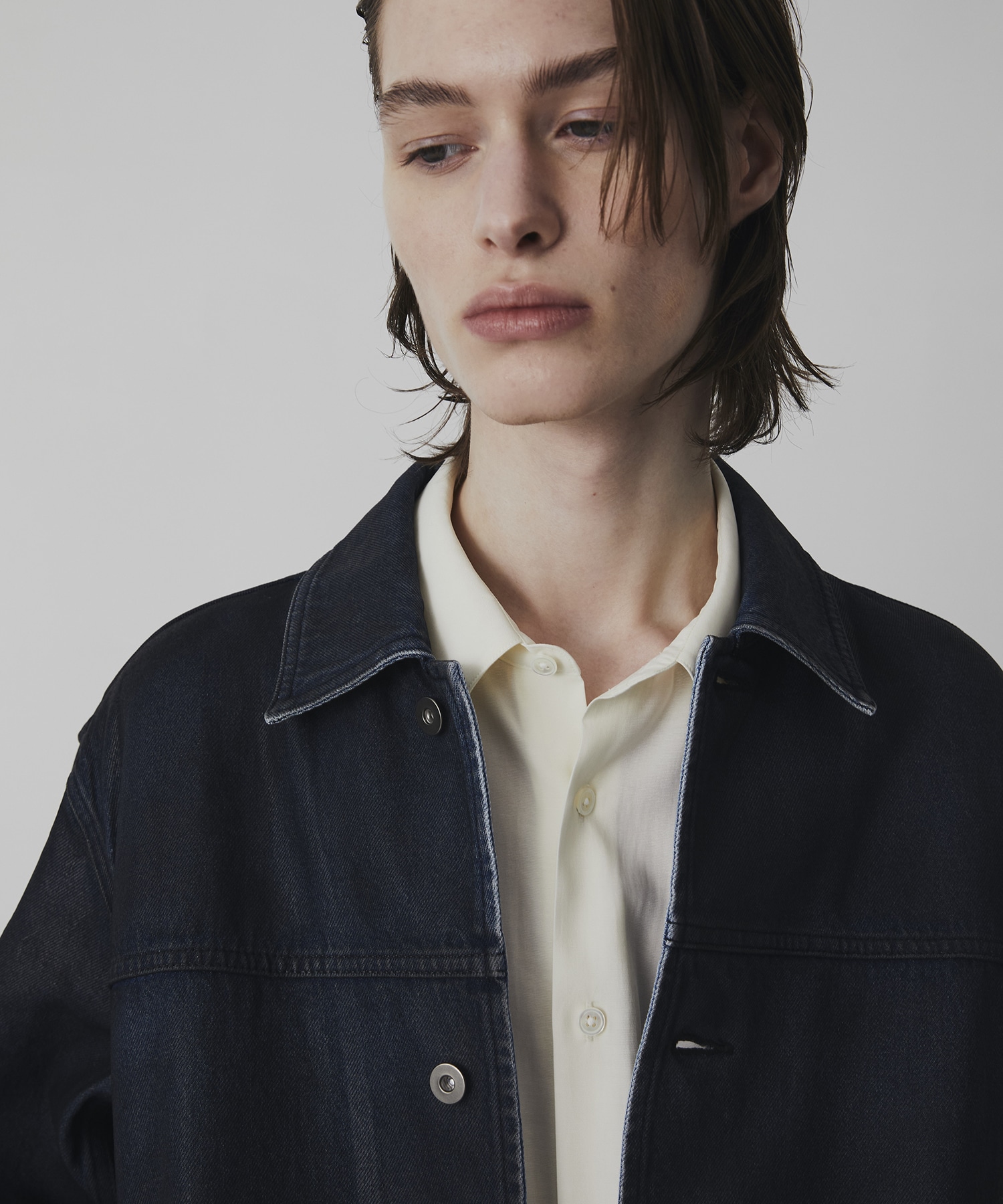 〈残りわずか｜再入荷なし〉コーティングデニムカバーオール