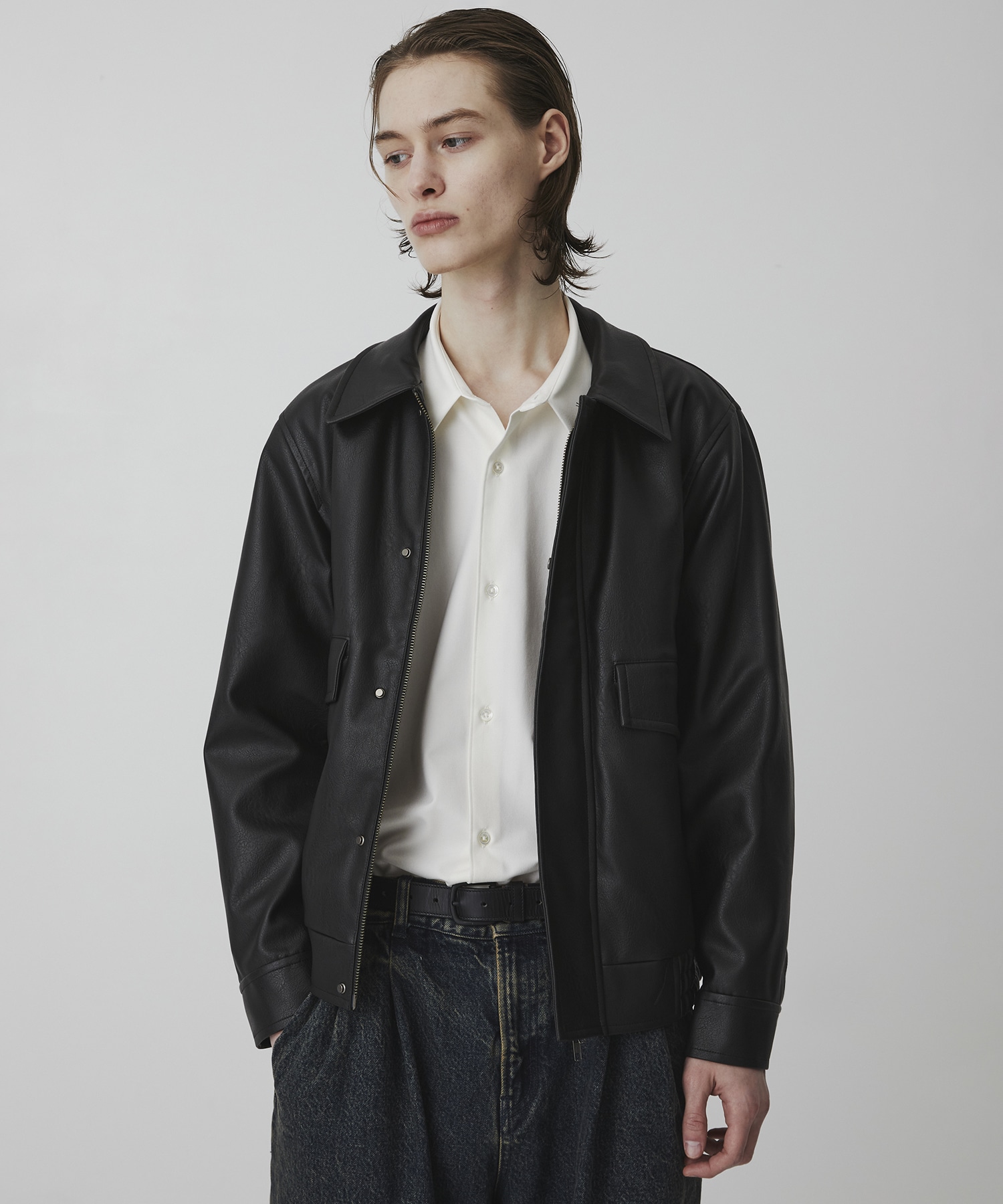 〈残りわずか｜再入荷なし〉VINTAGE LEATHER ブルゾン