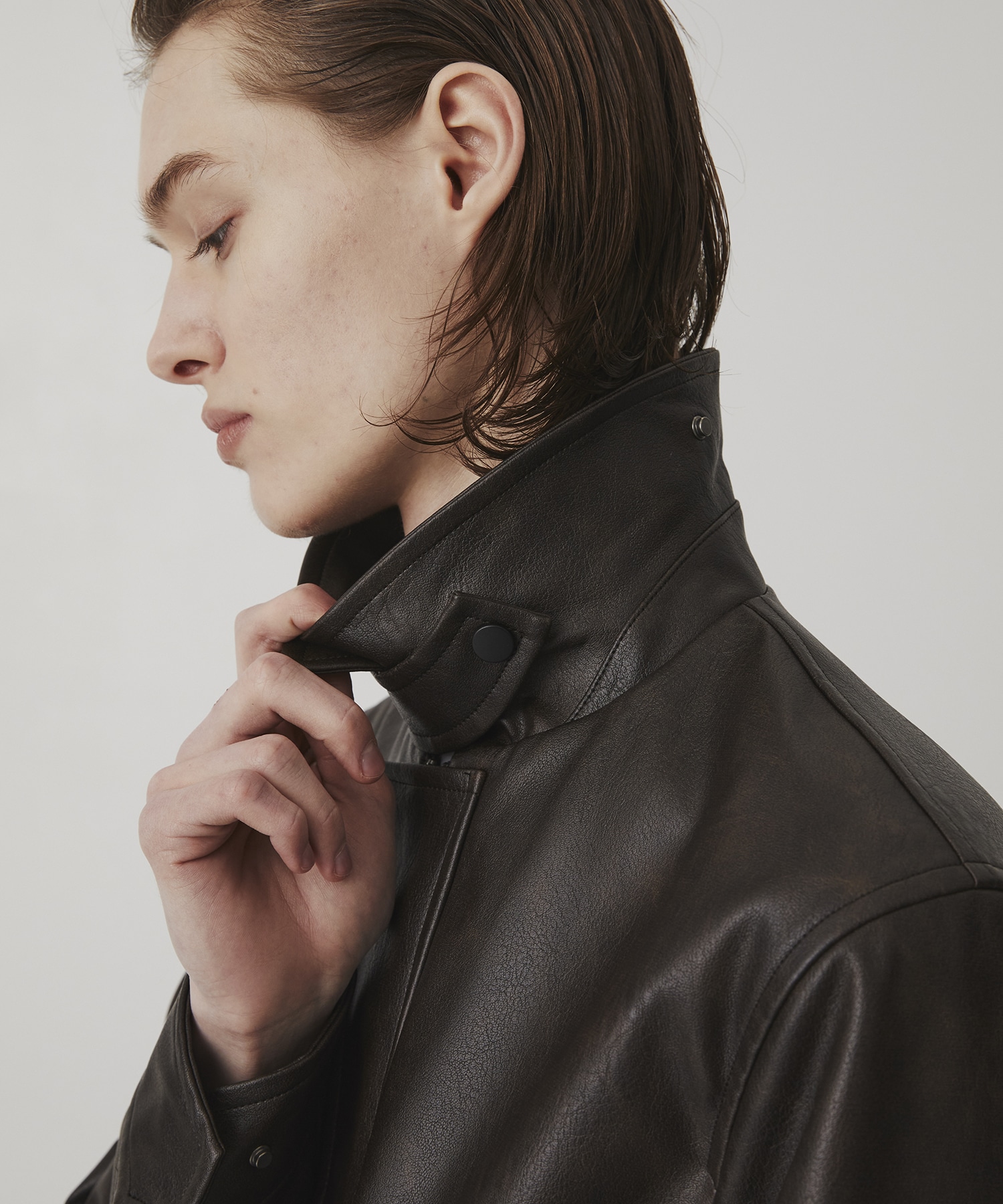 VINTAGE LEATHER ブルゾン