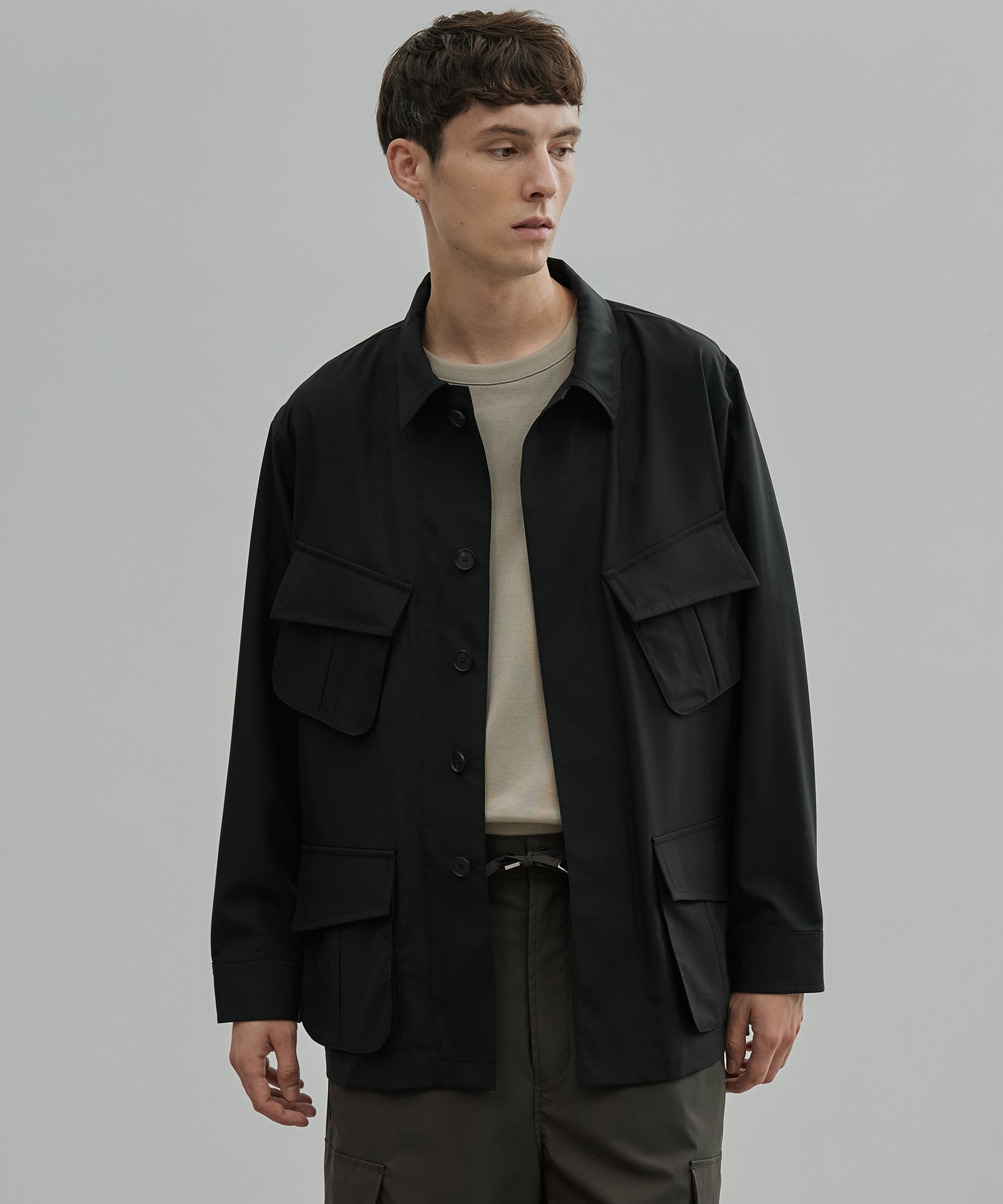 Super120s Wool Typewriter Fatigue Jacket